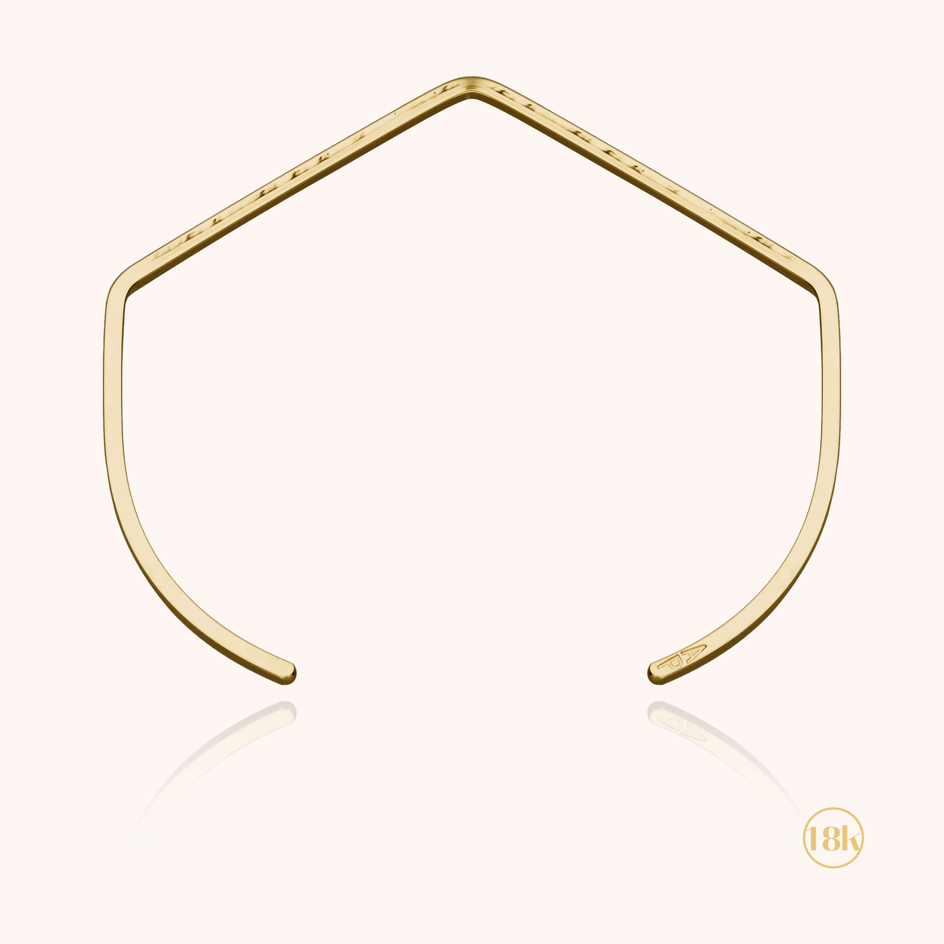 Bracelet Epsilon Squared Martelé - vermeil