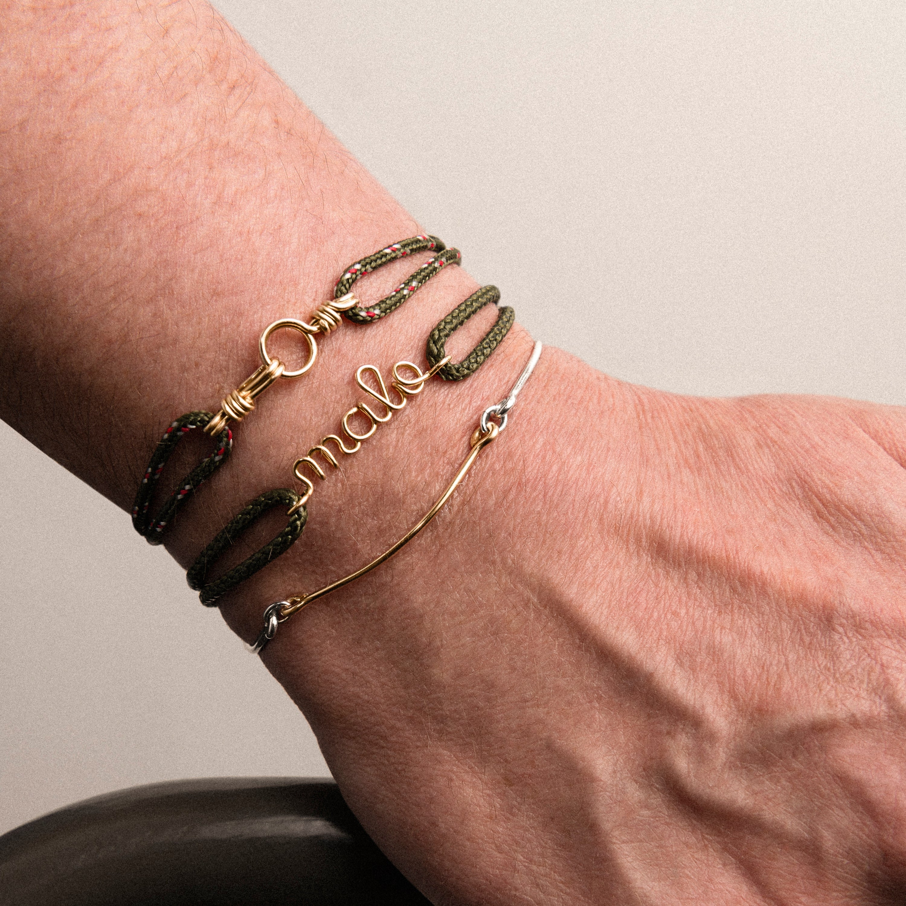 Bracciale con Cordino Cerato Personalizzato