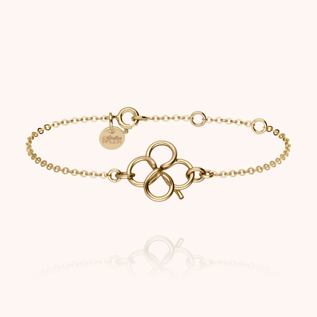 Braccialetto Lucky Me in filo d'oro giallo laminato 14k