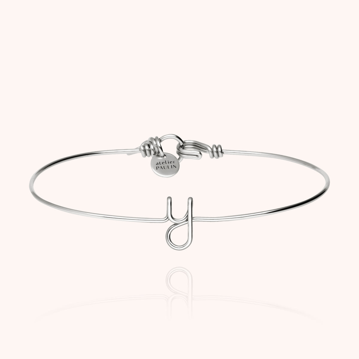 Armreif Original Initiale aus 925 Sterlingsilber — personalisierbares Armband Atelier Paulin
