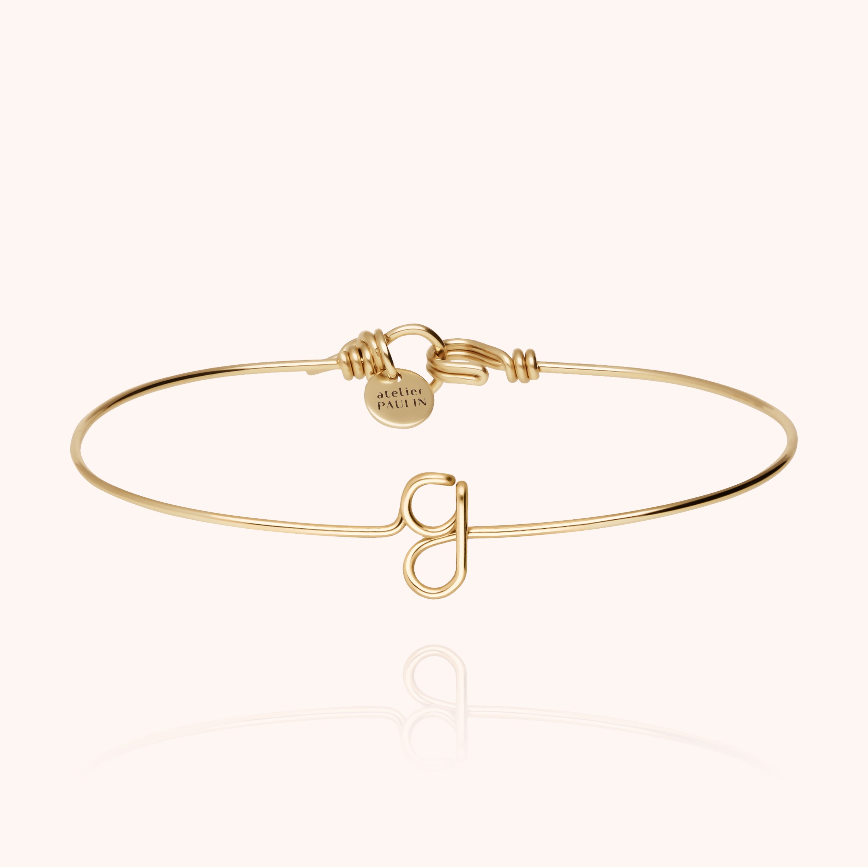 Original Initiale Bangle Bracelet - 14k yellow gold filled