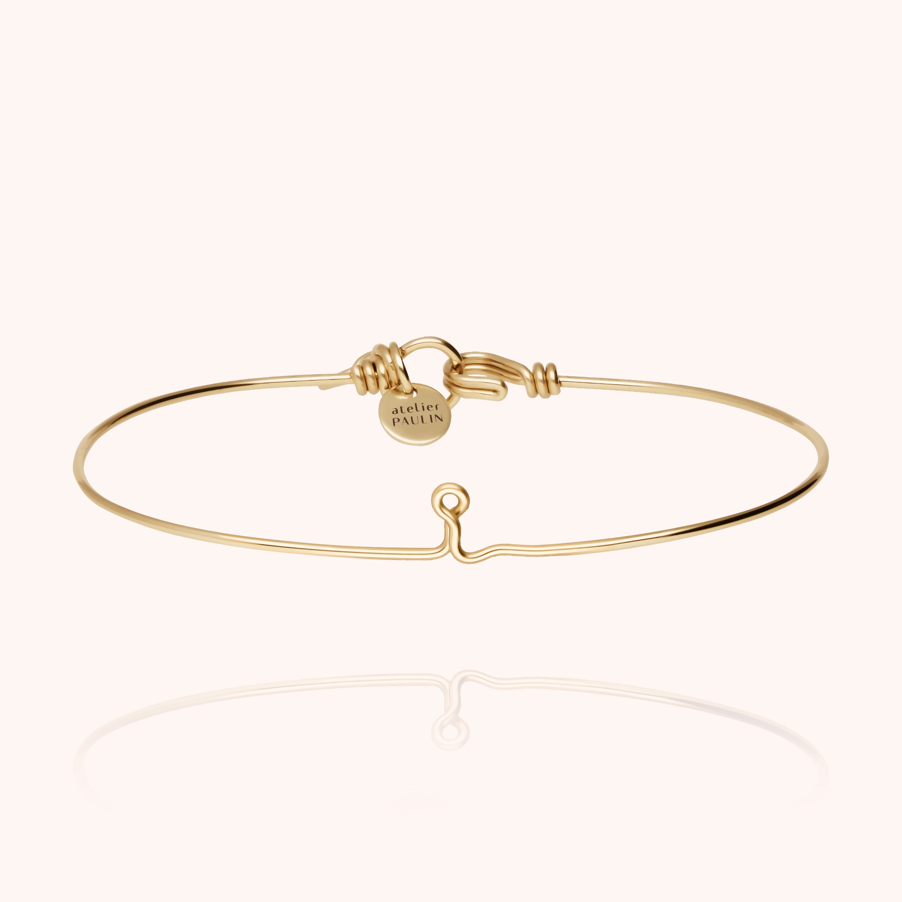 Original Initiale Bangle Bracelet - 14k yellow gold filled