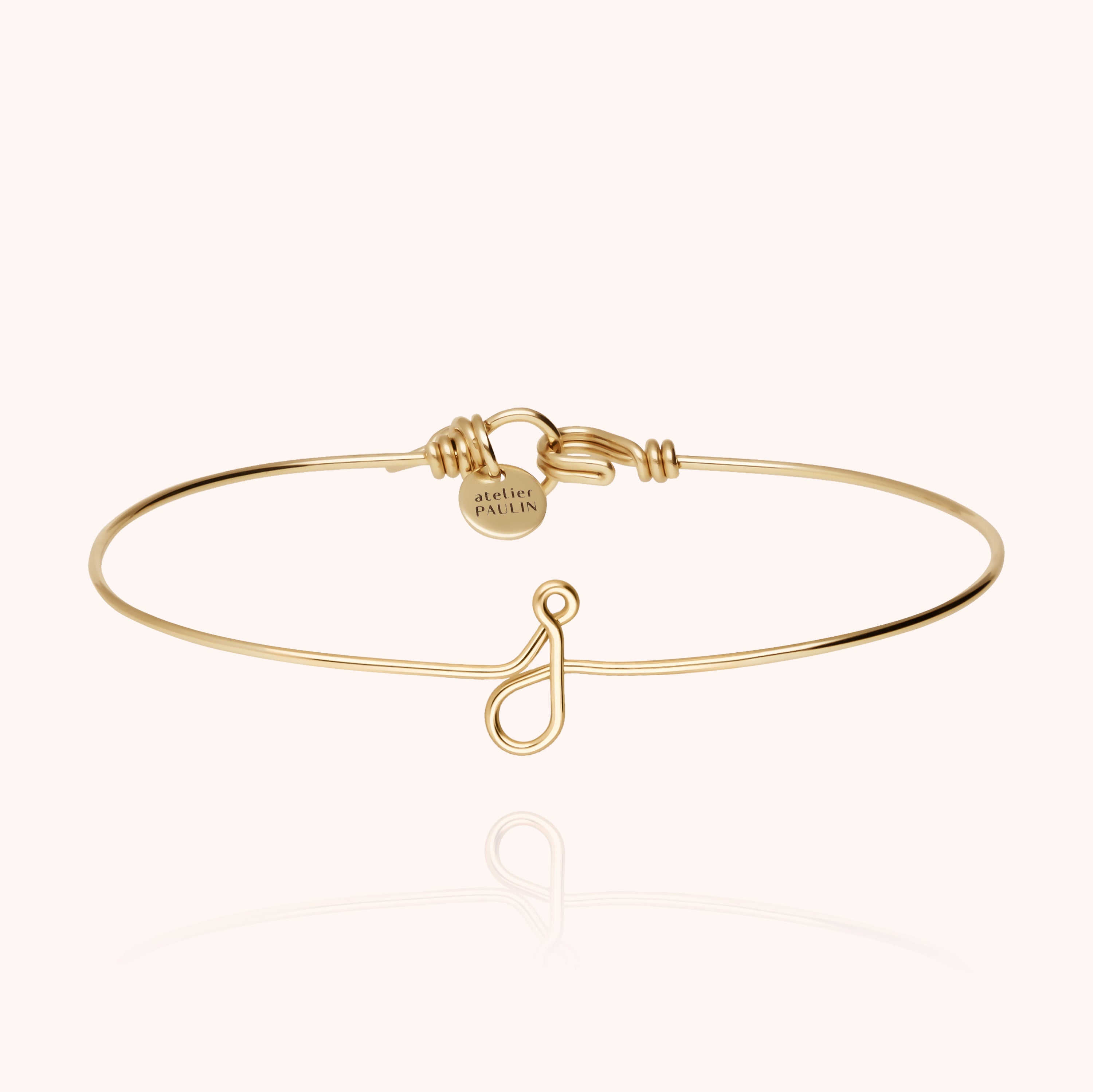 Original Initiale Bangle Bracelet - 14k yellow gold filled