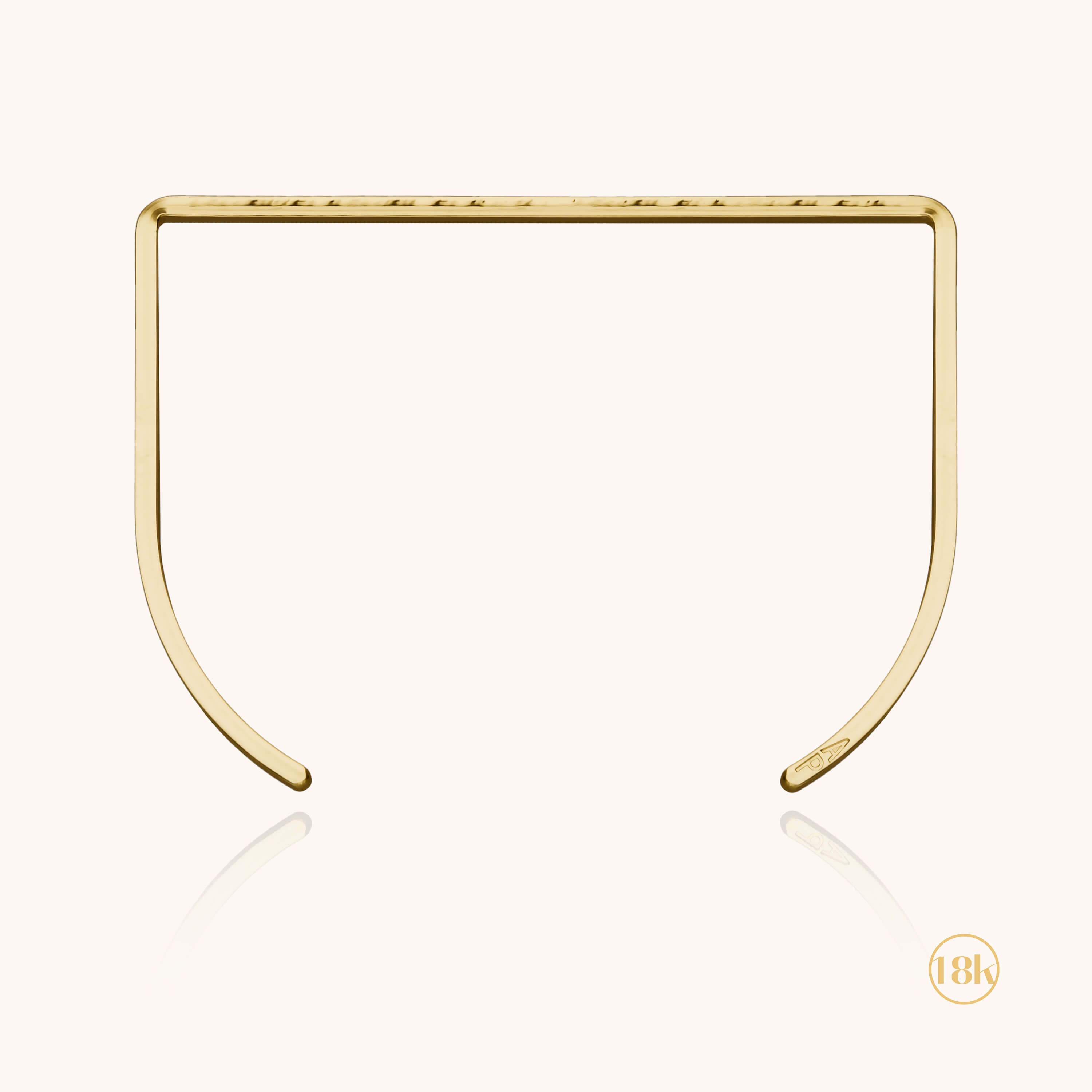 Bracelet Pi Squared Martelé - vermeil