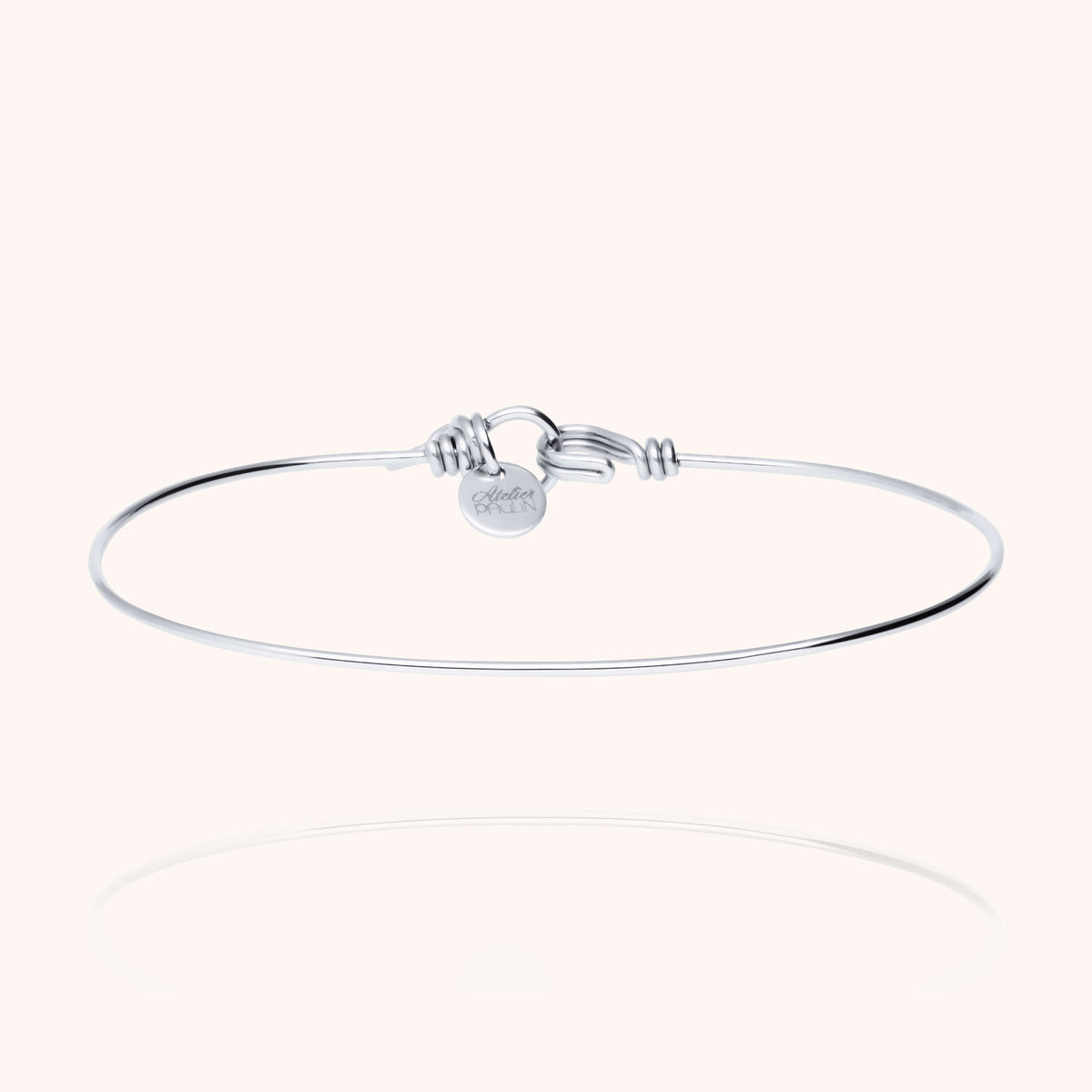 Bracciale Nude Pure in filo d'argento sterling 925