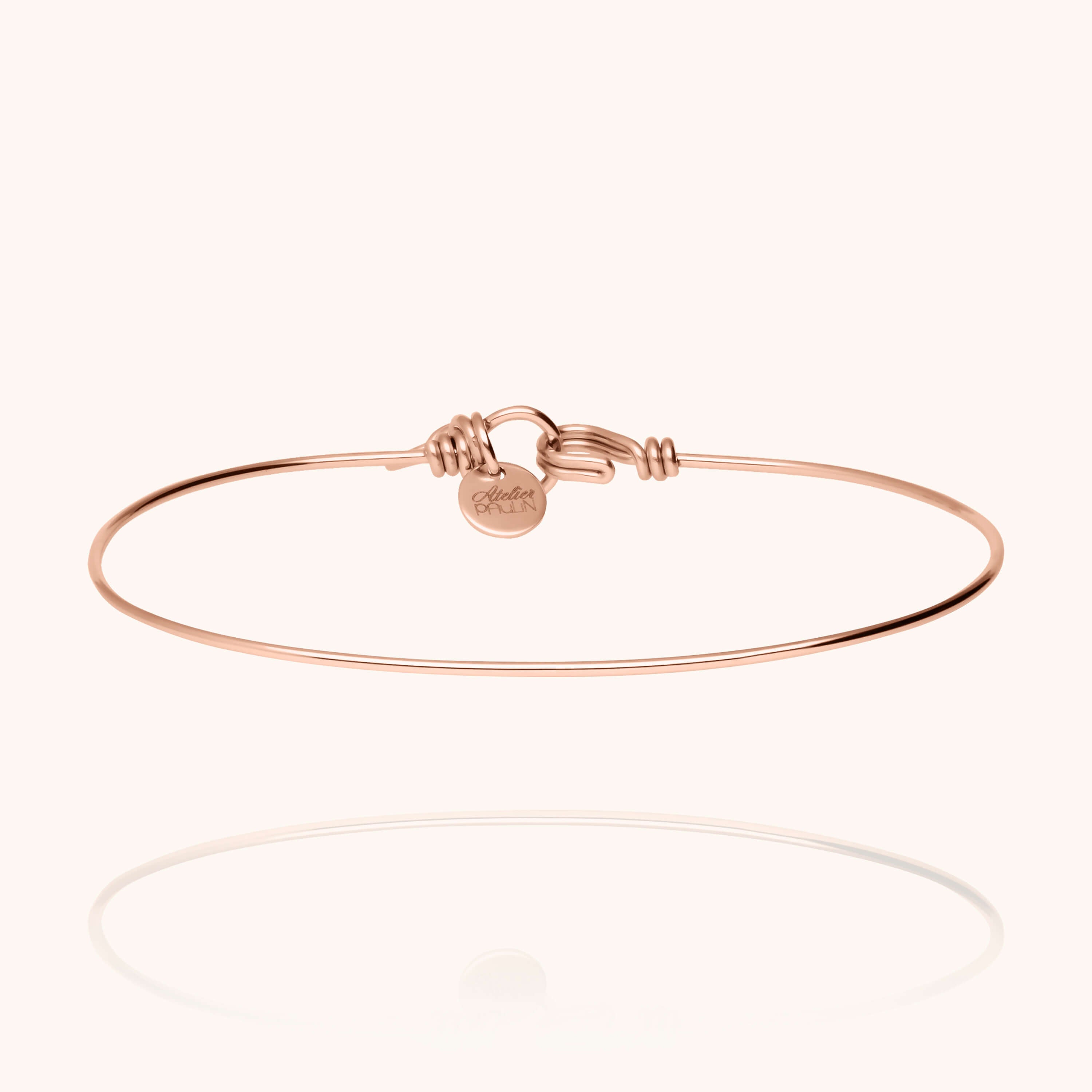 Bracelet Nude Pure - or rose laminé
