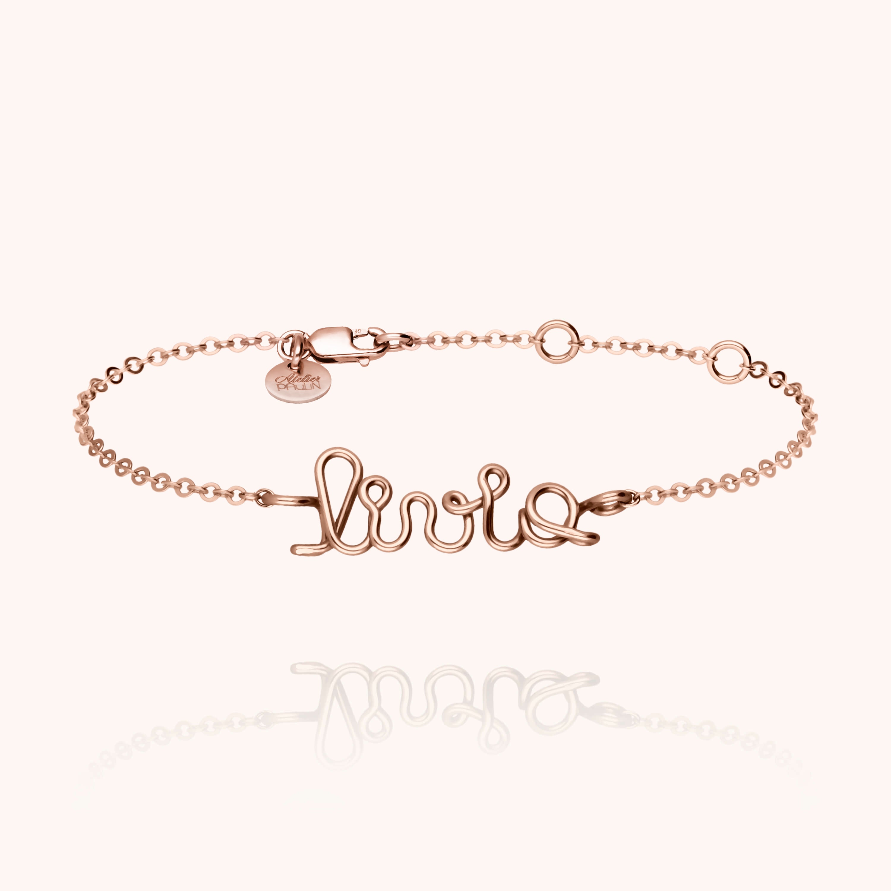 Bracciale Richelieu Personalizzato - oro rosa laminato