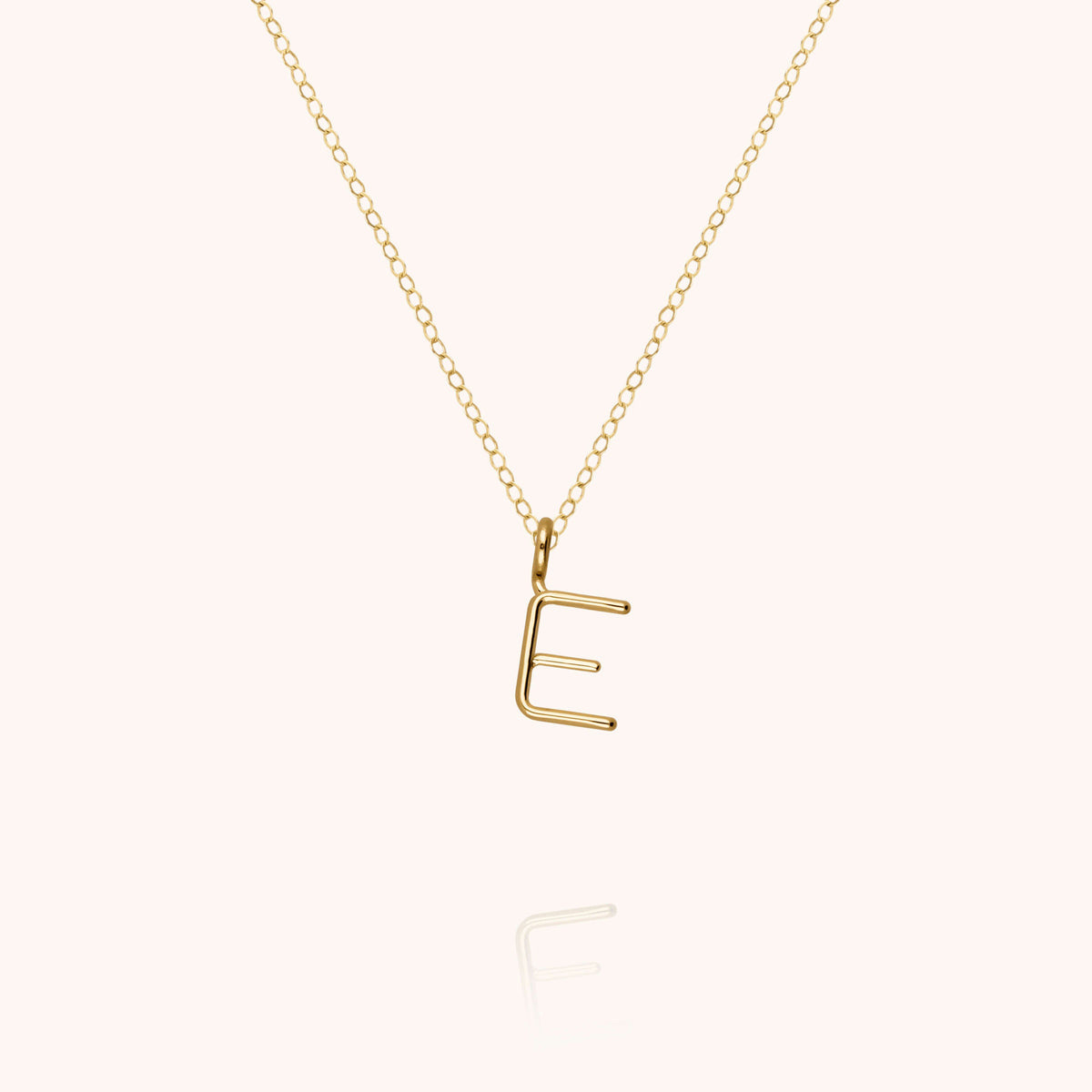 Collana Maiuscola Iniziale in filo d'oro giallo 18kt