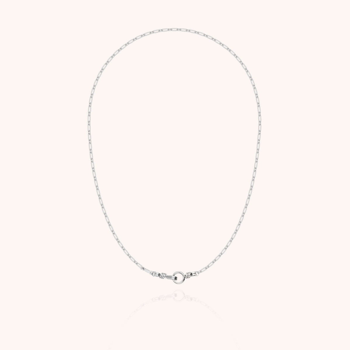 Kette Rechteckglieder Attache moi aus 925er Sterlingsilber — von Hand gefertigt in Paris