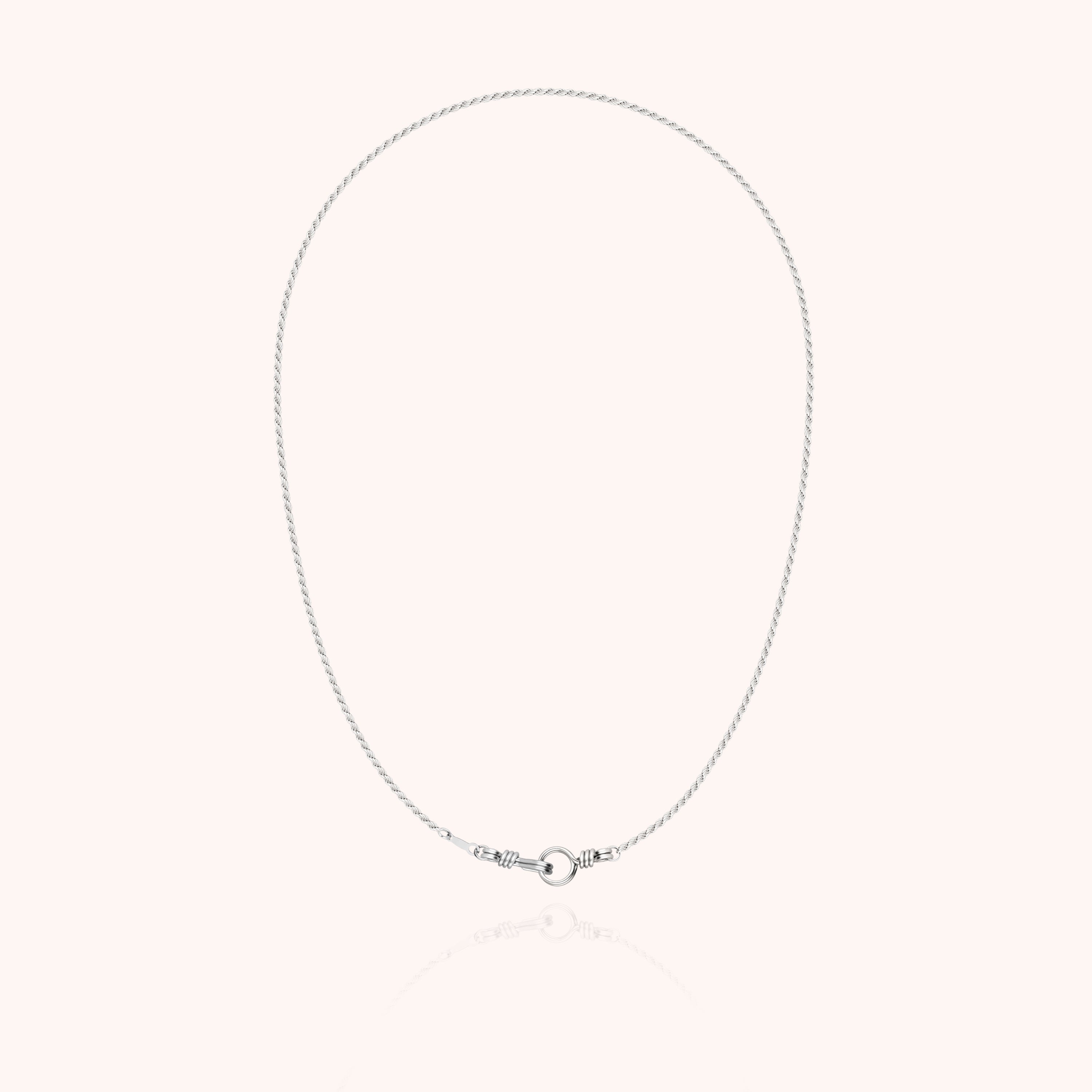 Collier Chaîne Rope Attache moi en argent sterling 925 — bijou fait main Atelier Paulin