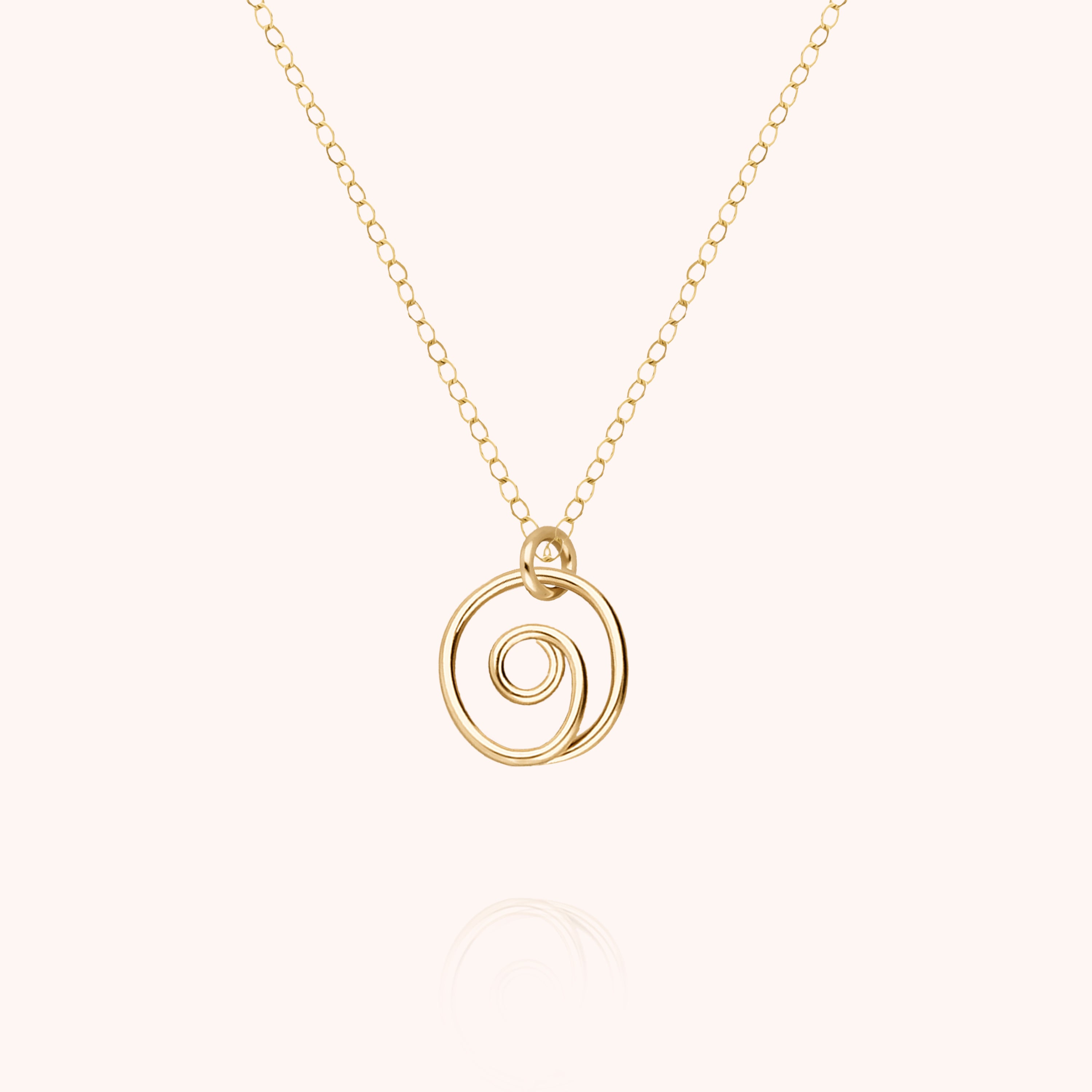 Collana Charms Santa Lucia - oro giallo laminato