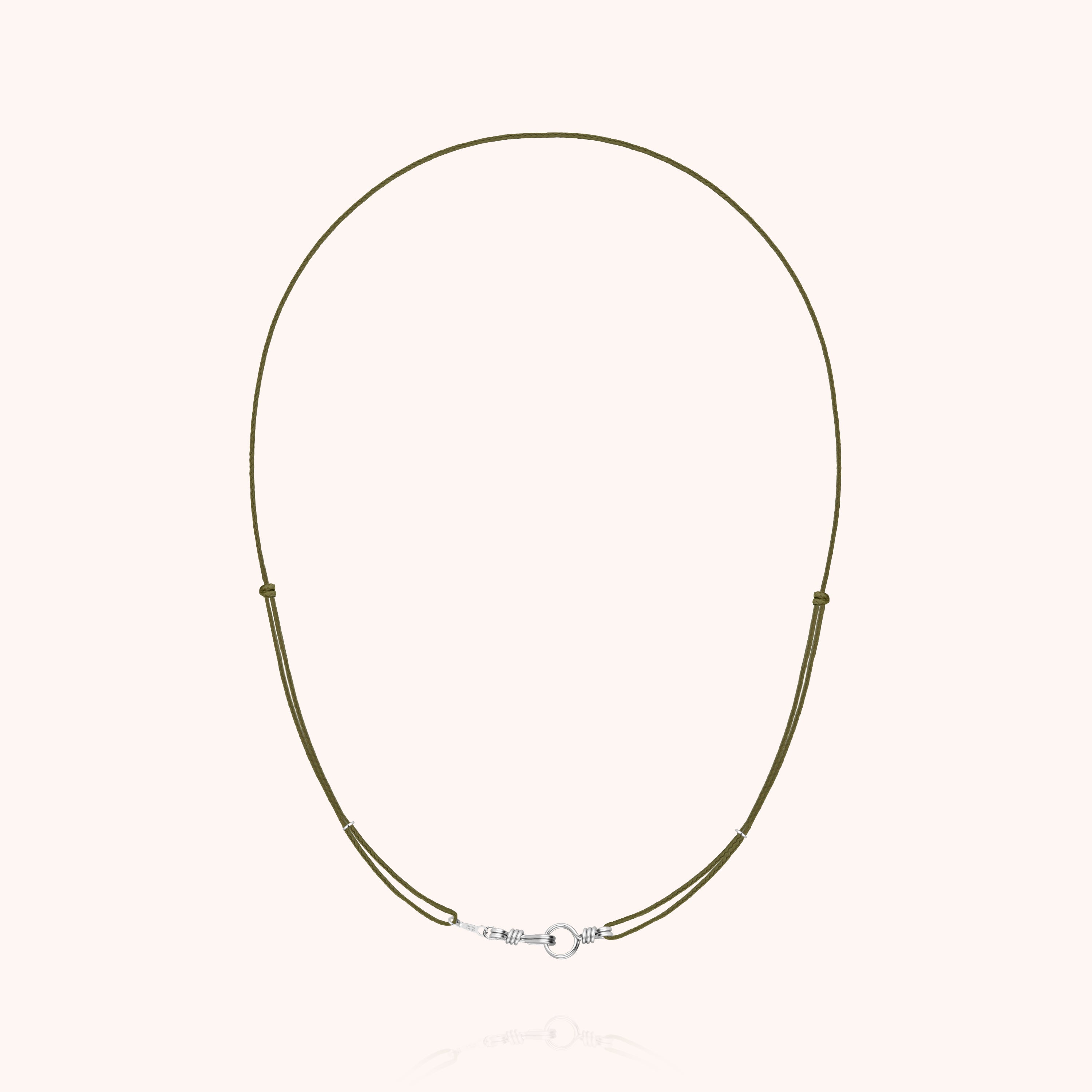 Collana Cordino Slim Knot Attache moi - argento