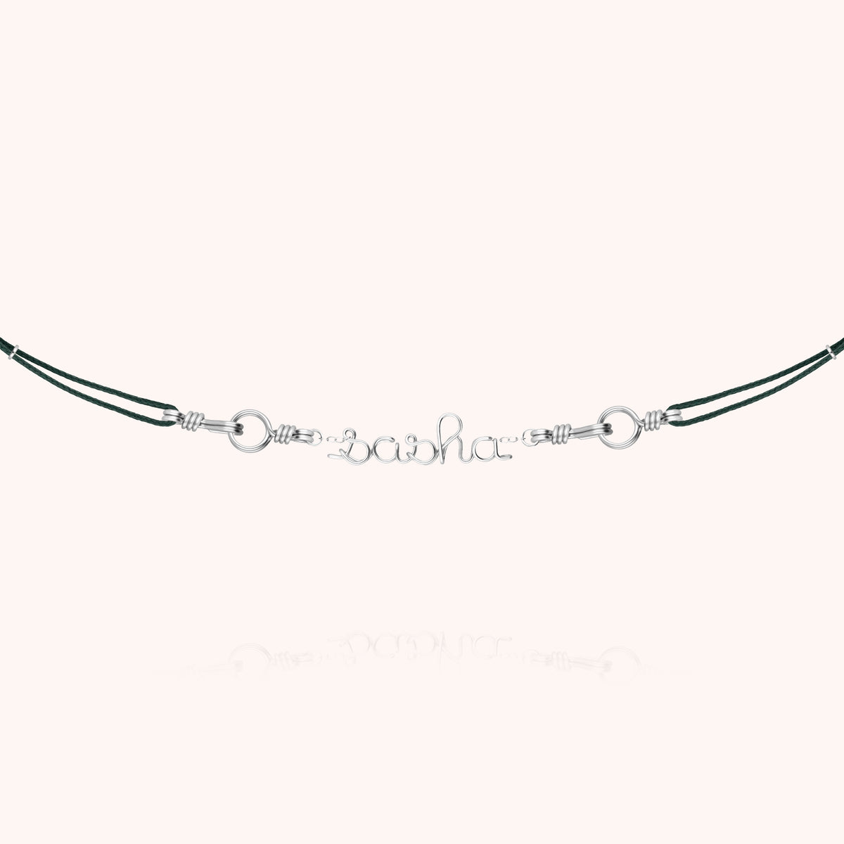 Personalisierte Kordelkette Attache moi aus 925er Sterlingsilber — sichere Lieferung aus Paris