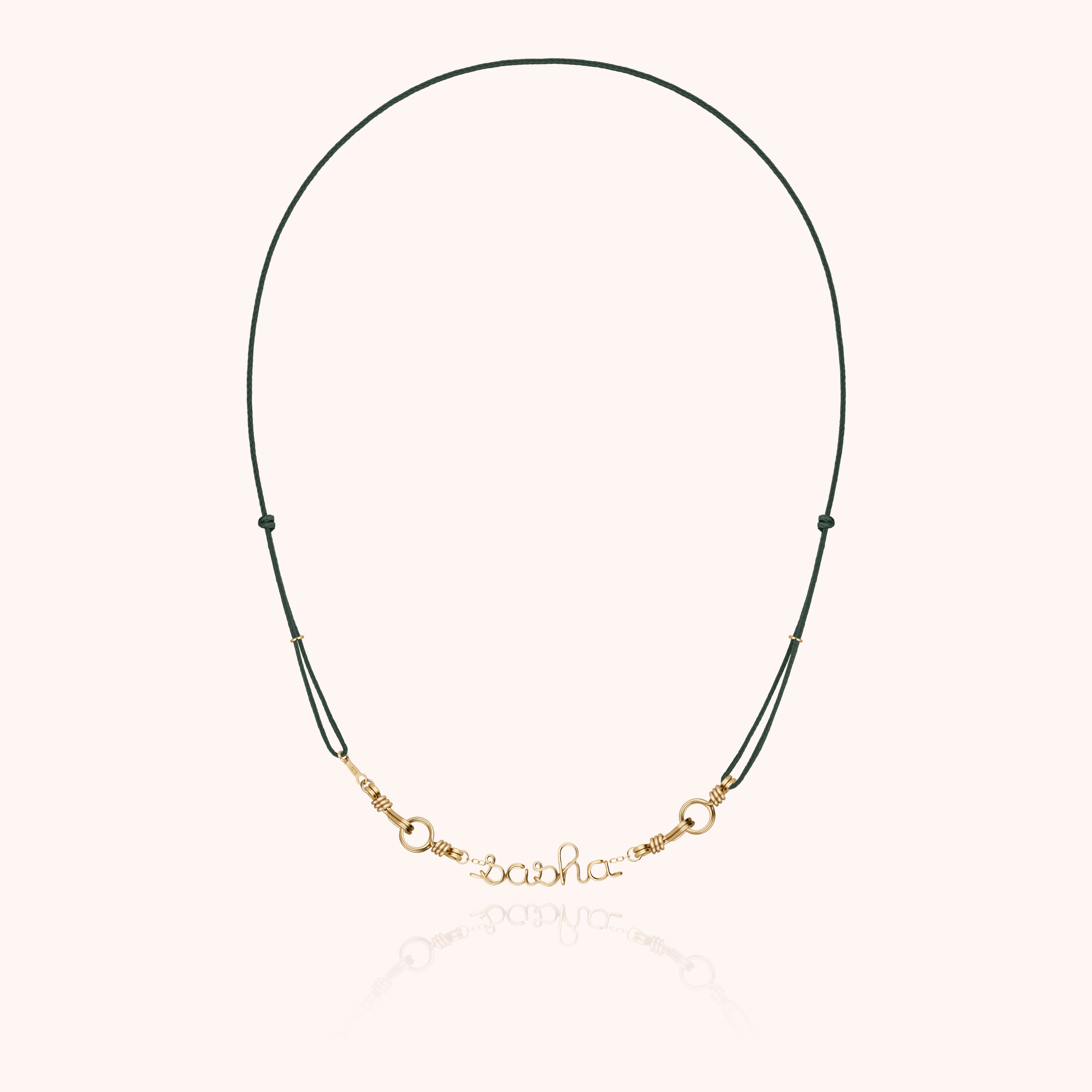 Collier Cordon Attache moi Personnalisé — cadeau de luxe fait main Paris