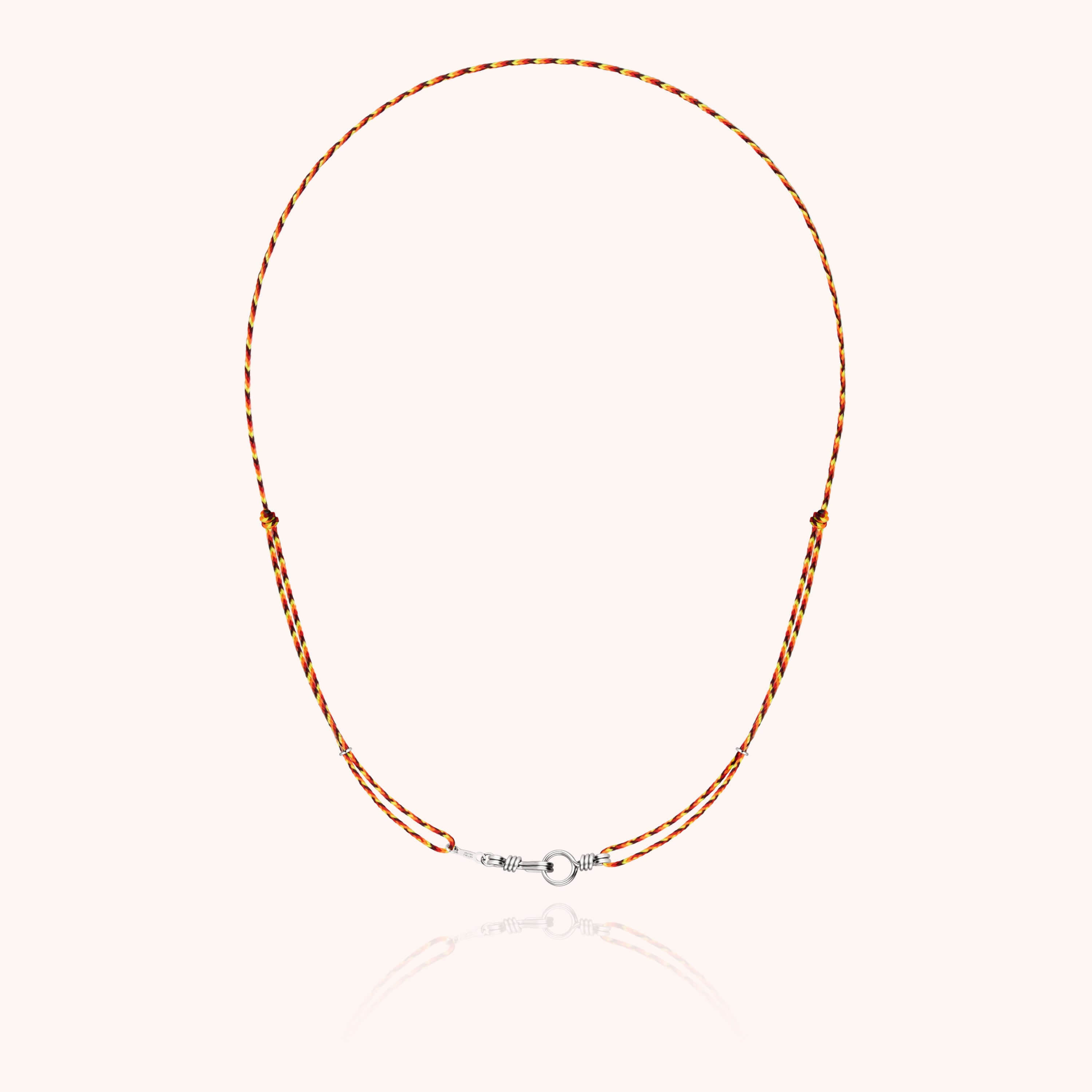 Collier Cordon Slim Knot Attache moi en argent sterling 925 — qualité artisanale garantie