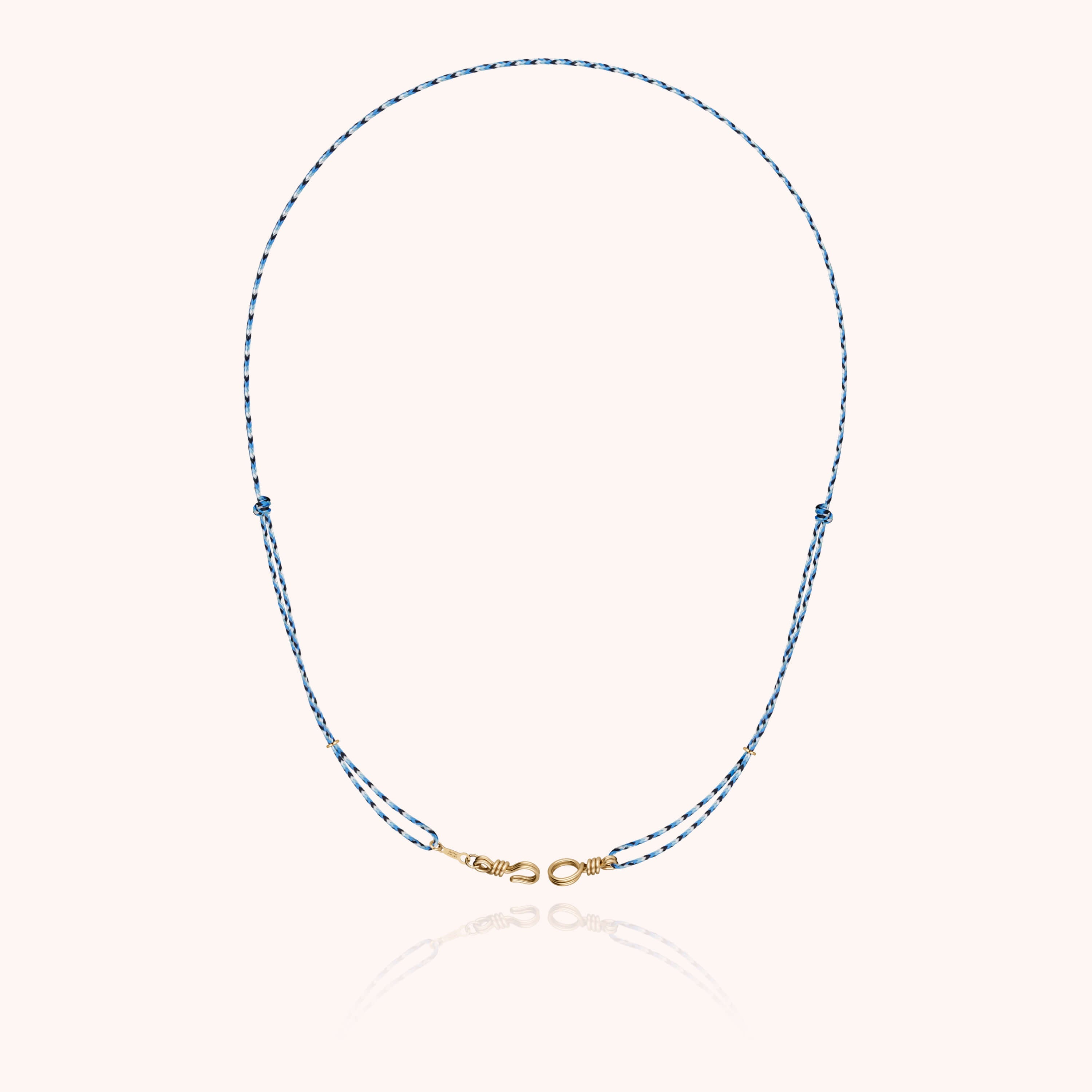 Collier Cordon Slim Knot Attache moi en or jaune laminé — expédition sécurisée Paris