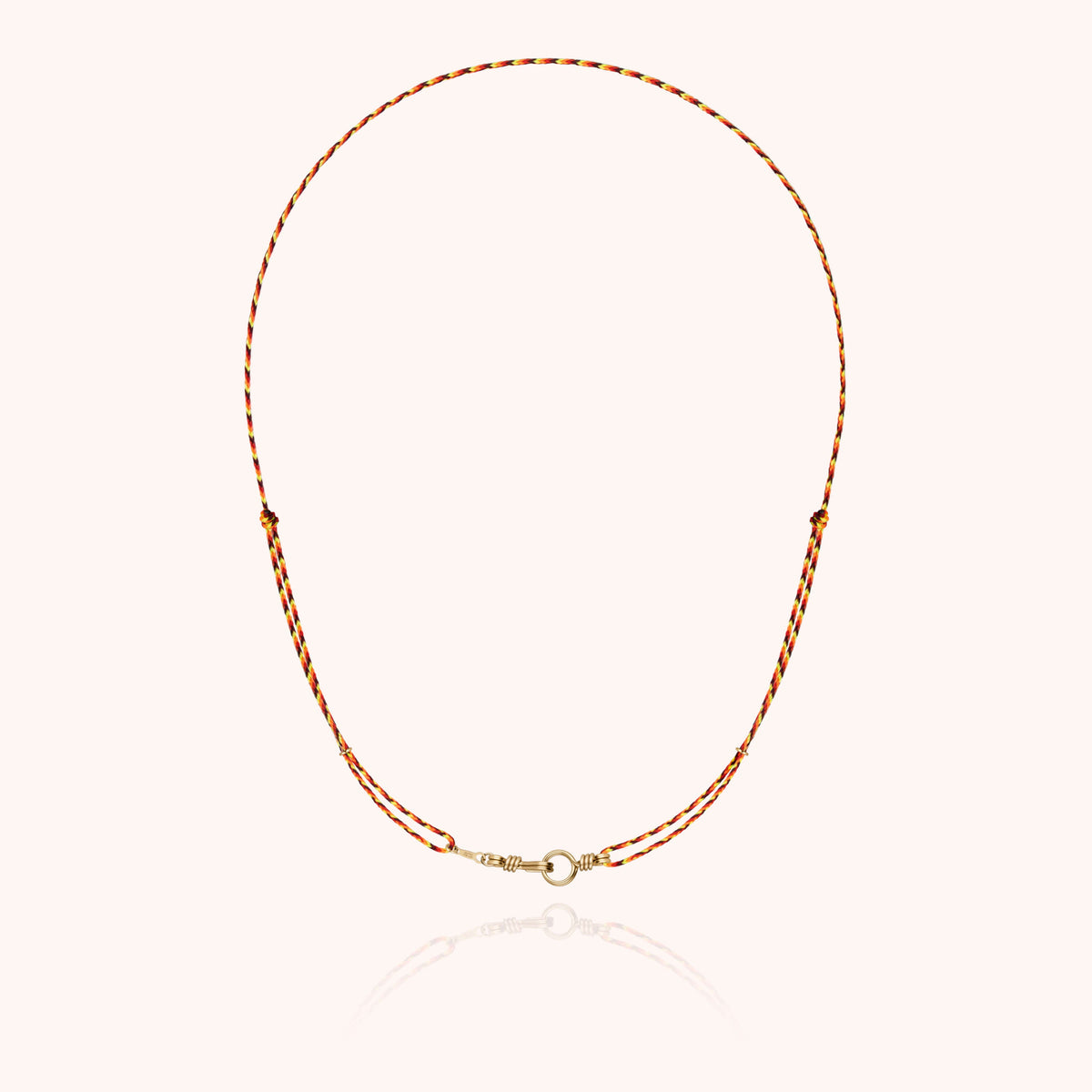Slim Knot Cord Necklace Attache moi