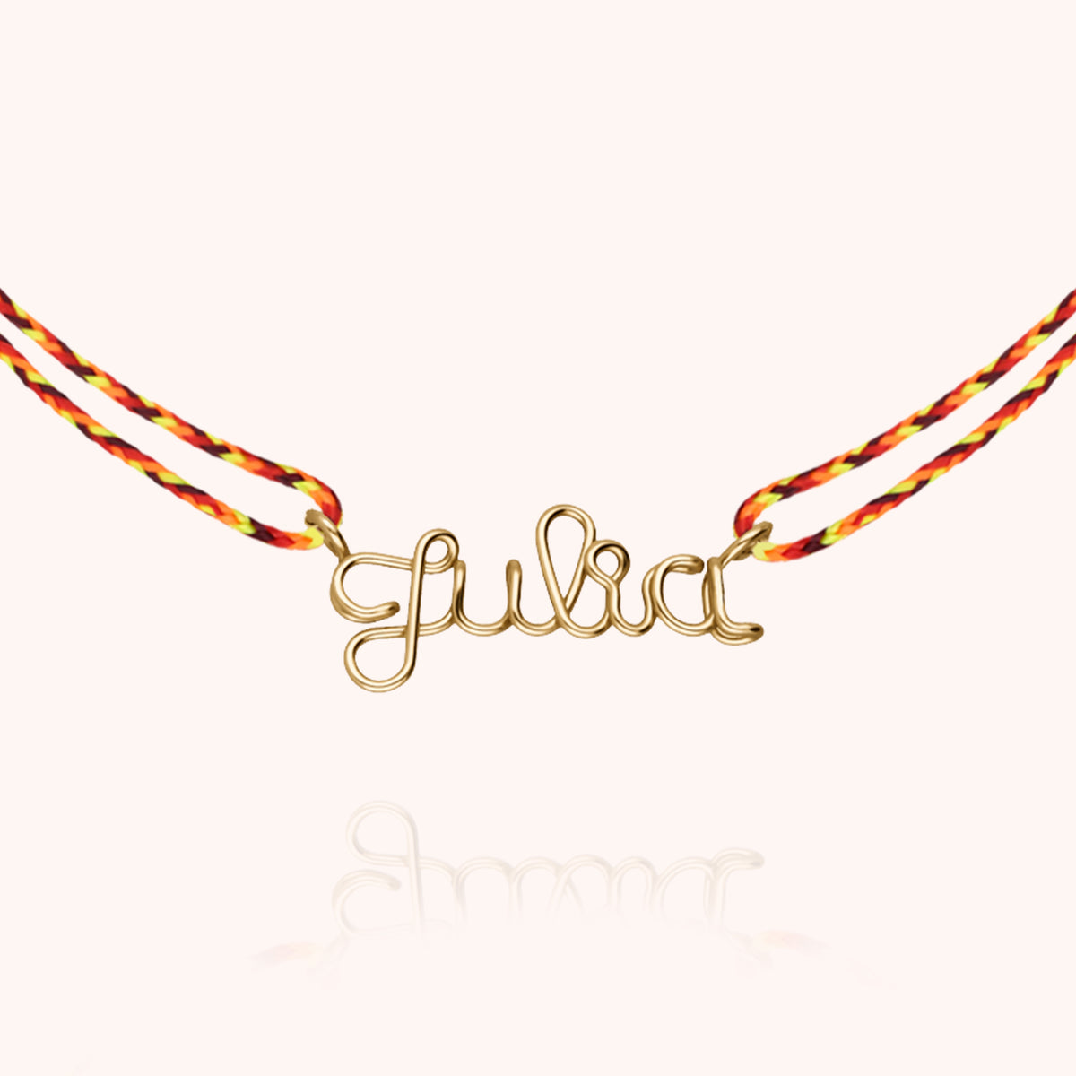Personalisierbare personalisierte Kette Cordon Slim Knot — personalisierte Schmuck-Geschenkidee