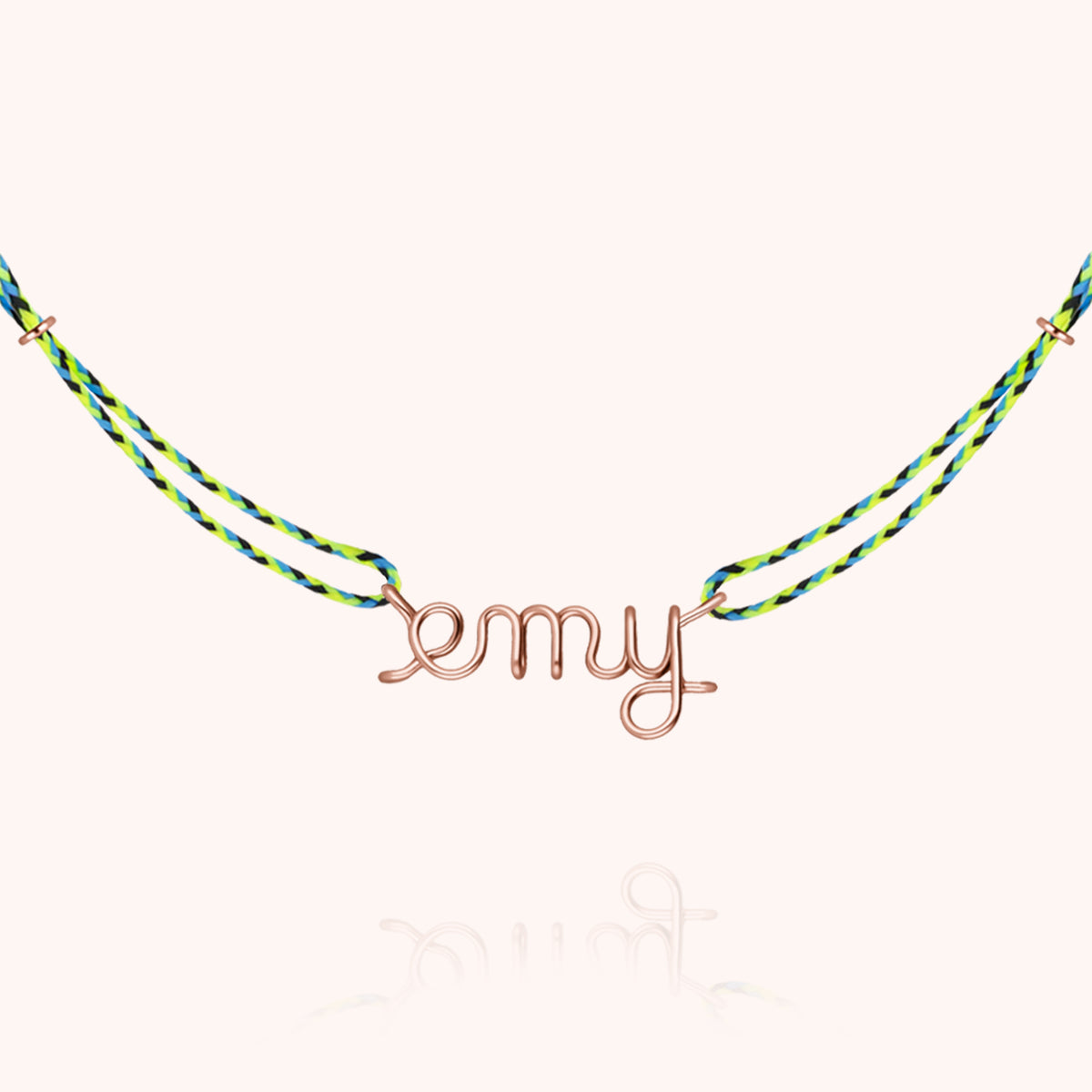 Personalisierte Kette Cordon Slim Knot — handgefertigter Schmuck Kette Expresslieferung