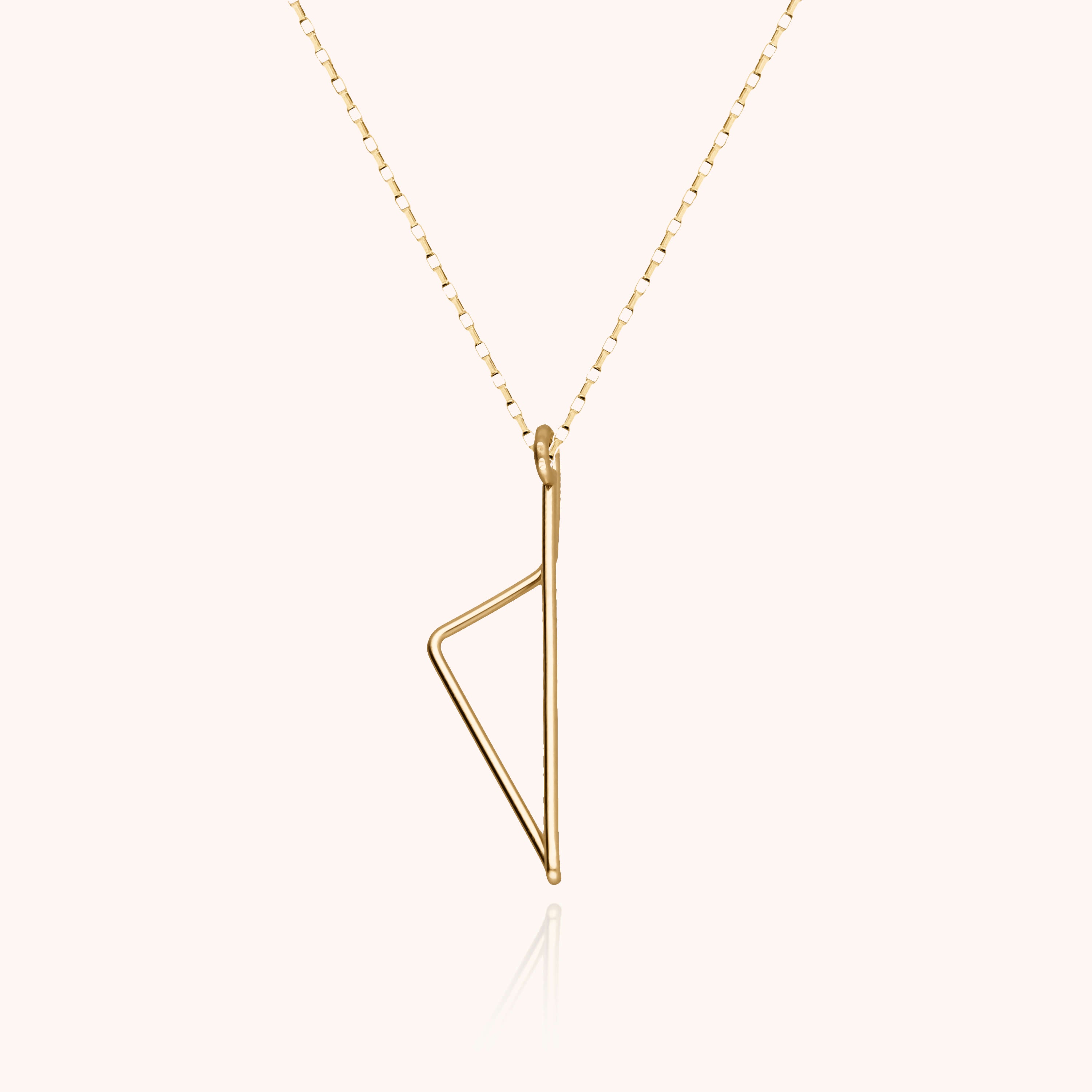 Collier Corsica en or jaune laminé — fabriqué à la main à Paris
