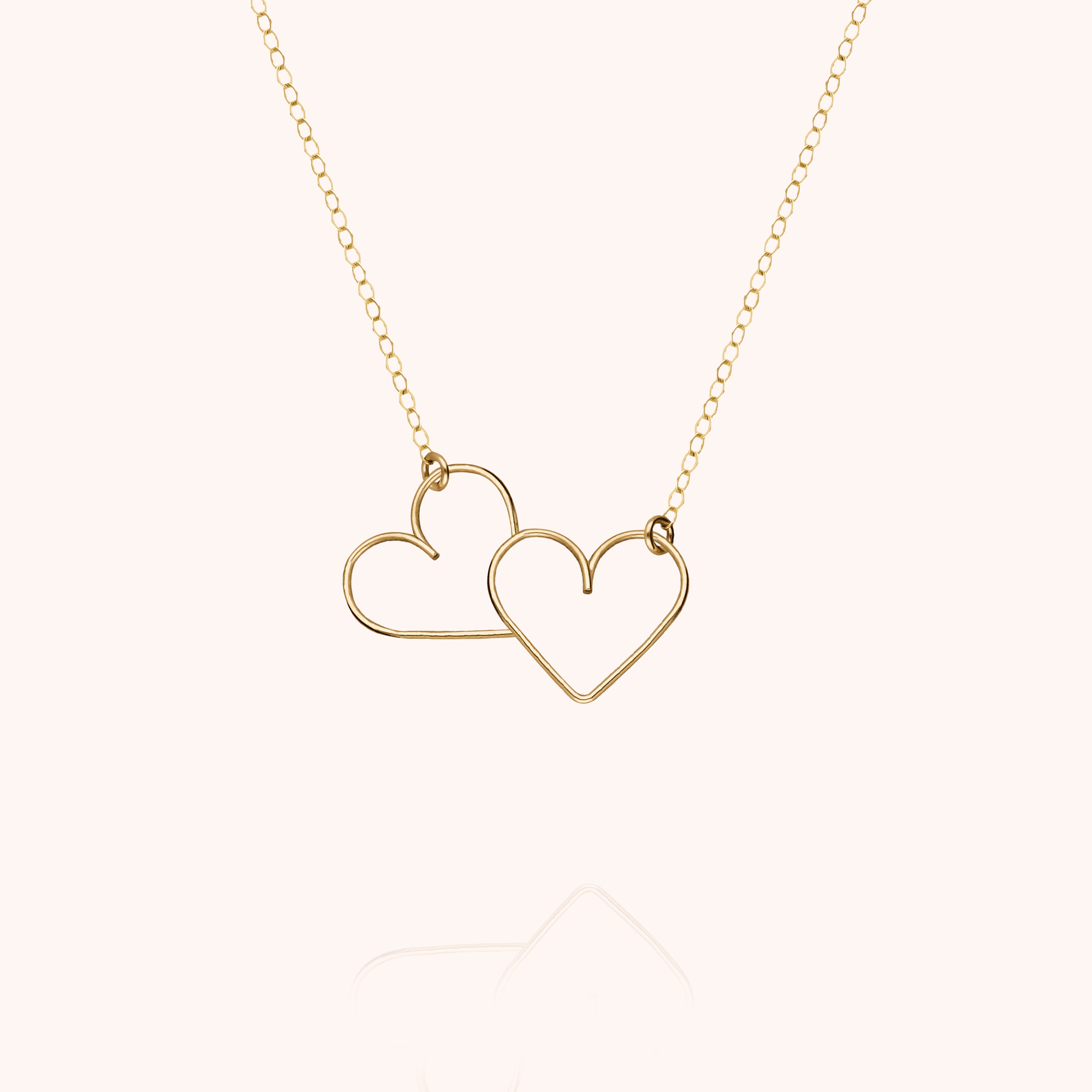 Collier Donne Moi Ton Cœur en or jaune laminé — fabriqué à la main à Paris