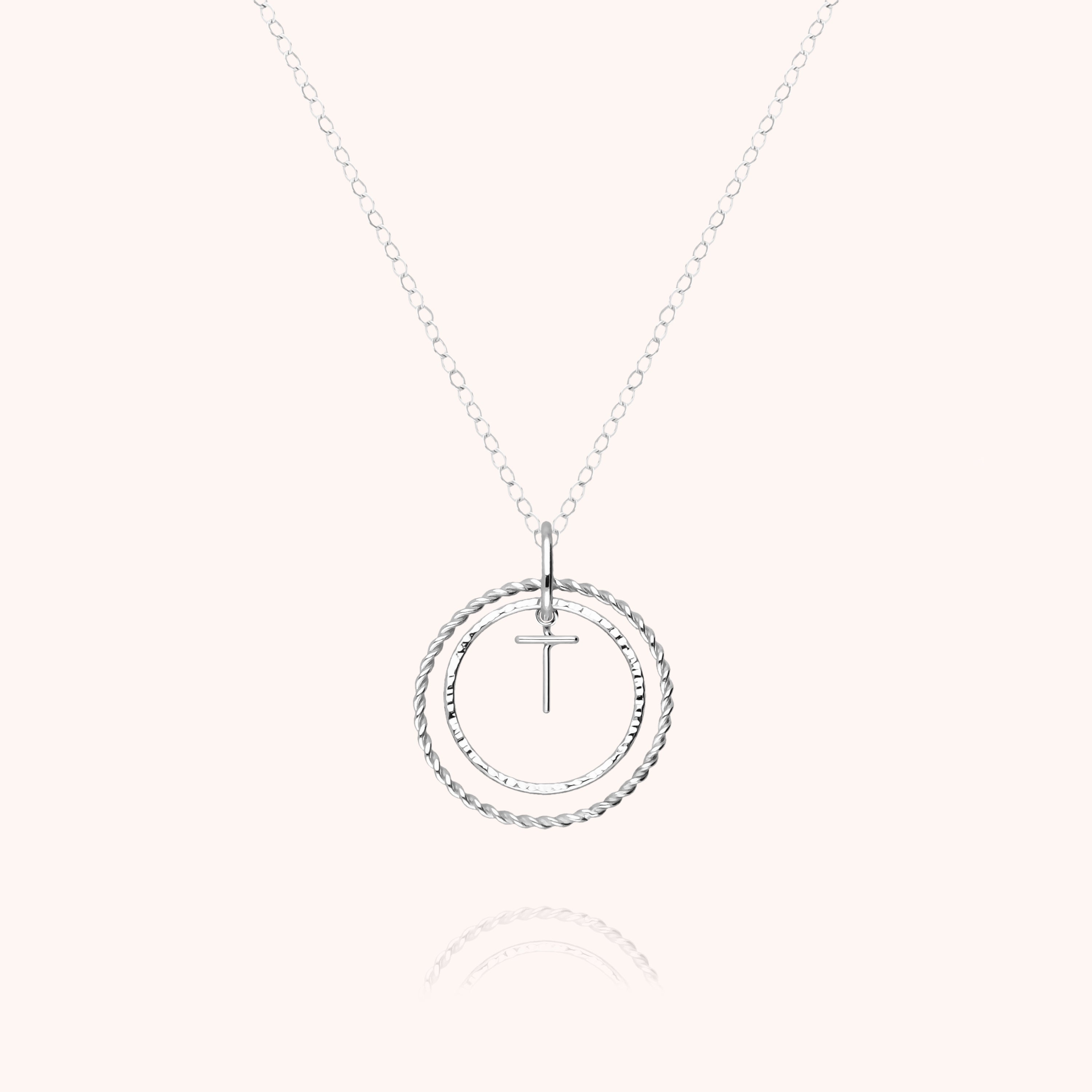Collier Médaille Initiale — bijou artisanal collier livraison express