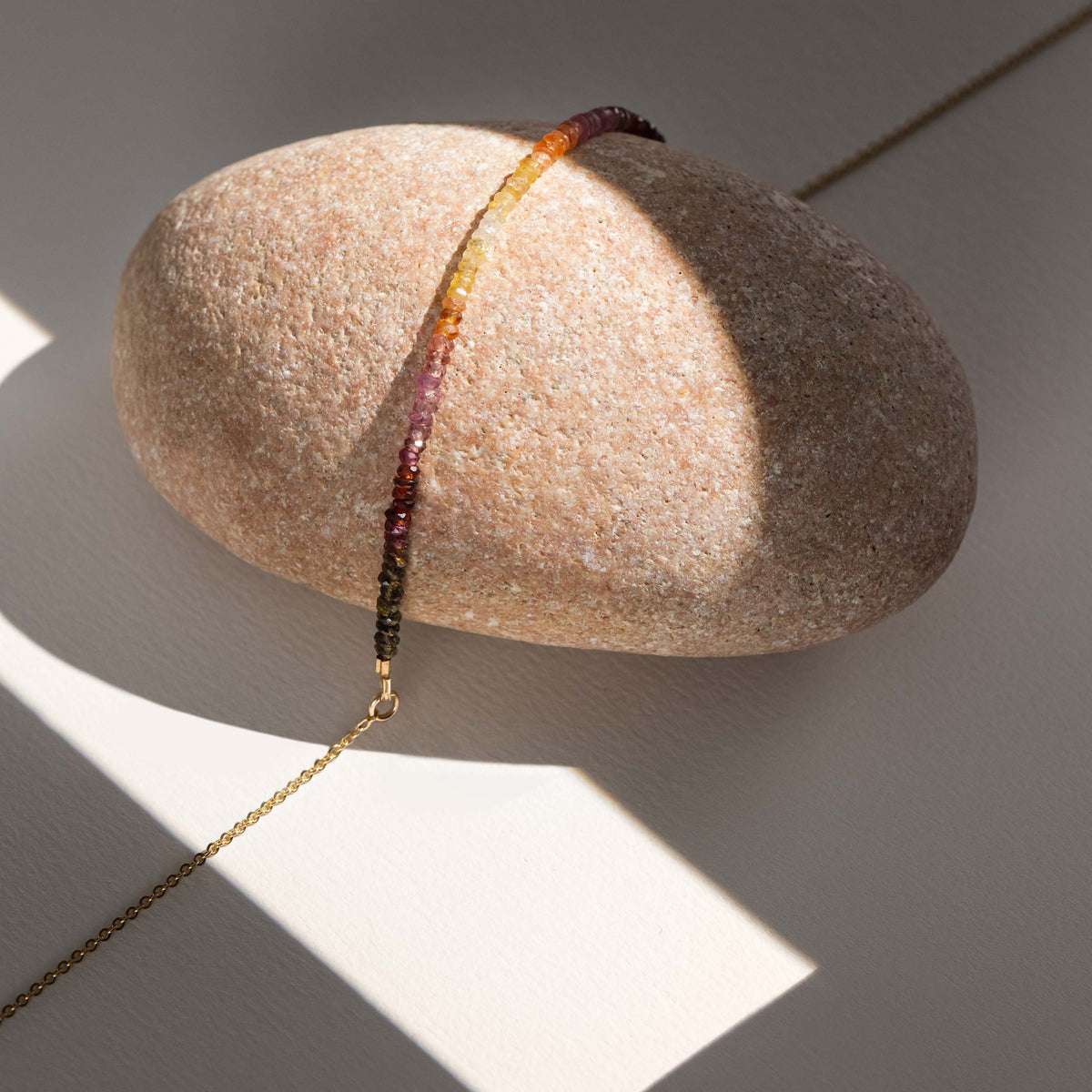 Collier Nonza - saphir fauve