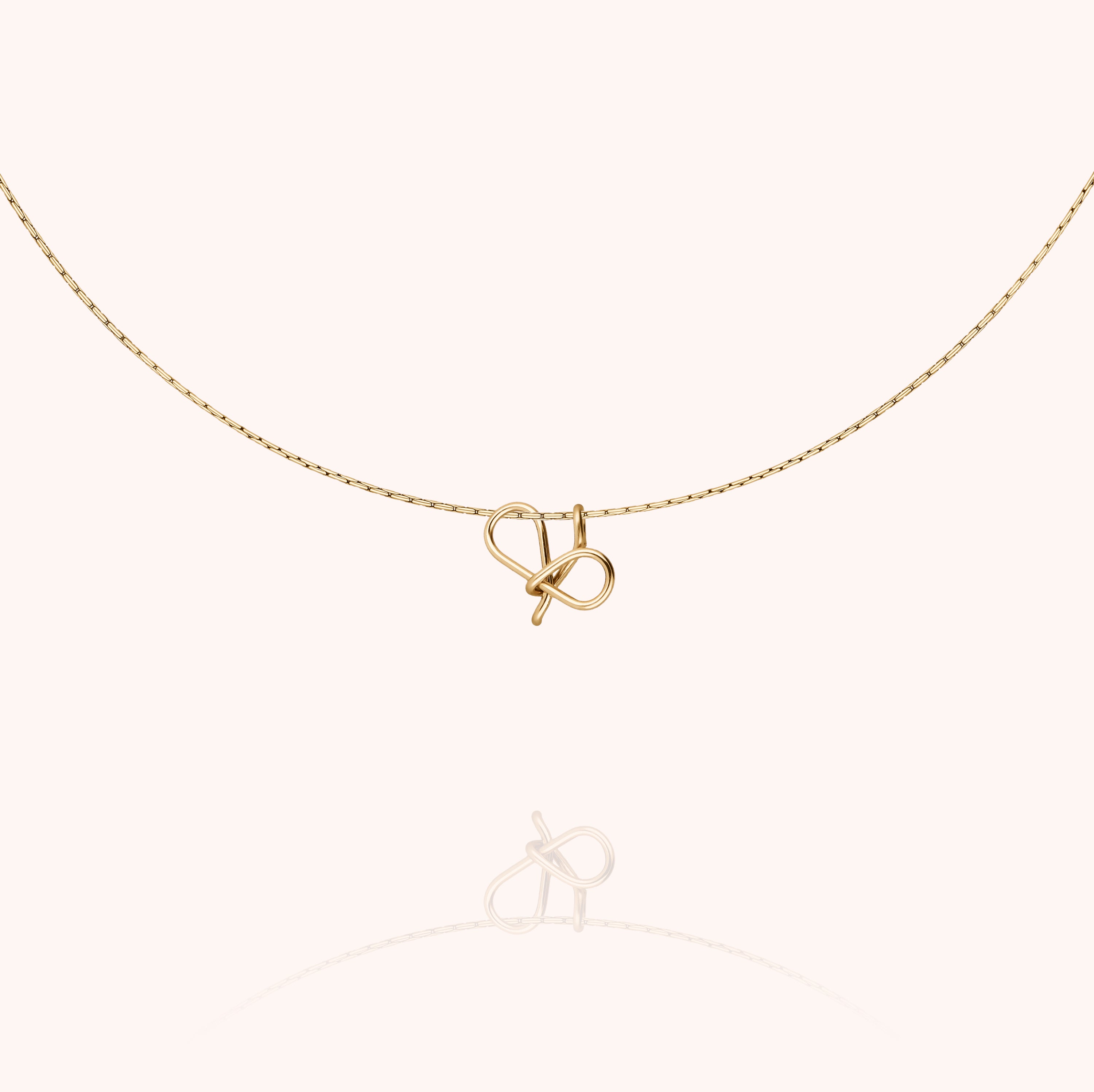 Collier Original Initiale - or jaune laminé