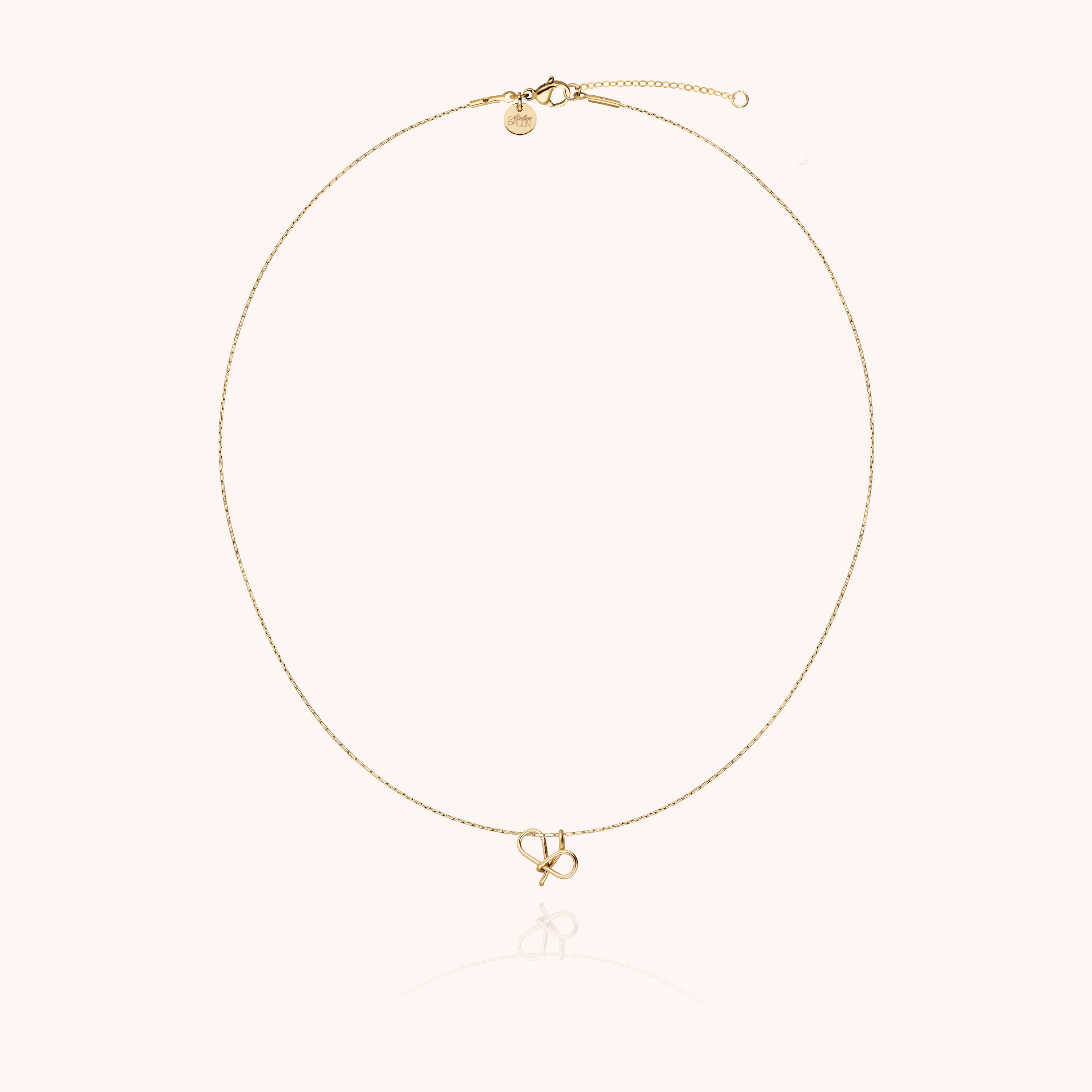 Collier Original Initiale en or jaune laminé — expédition sécurisée Paris