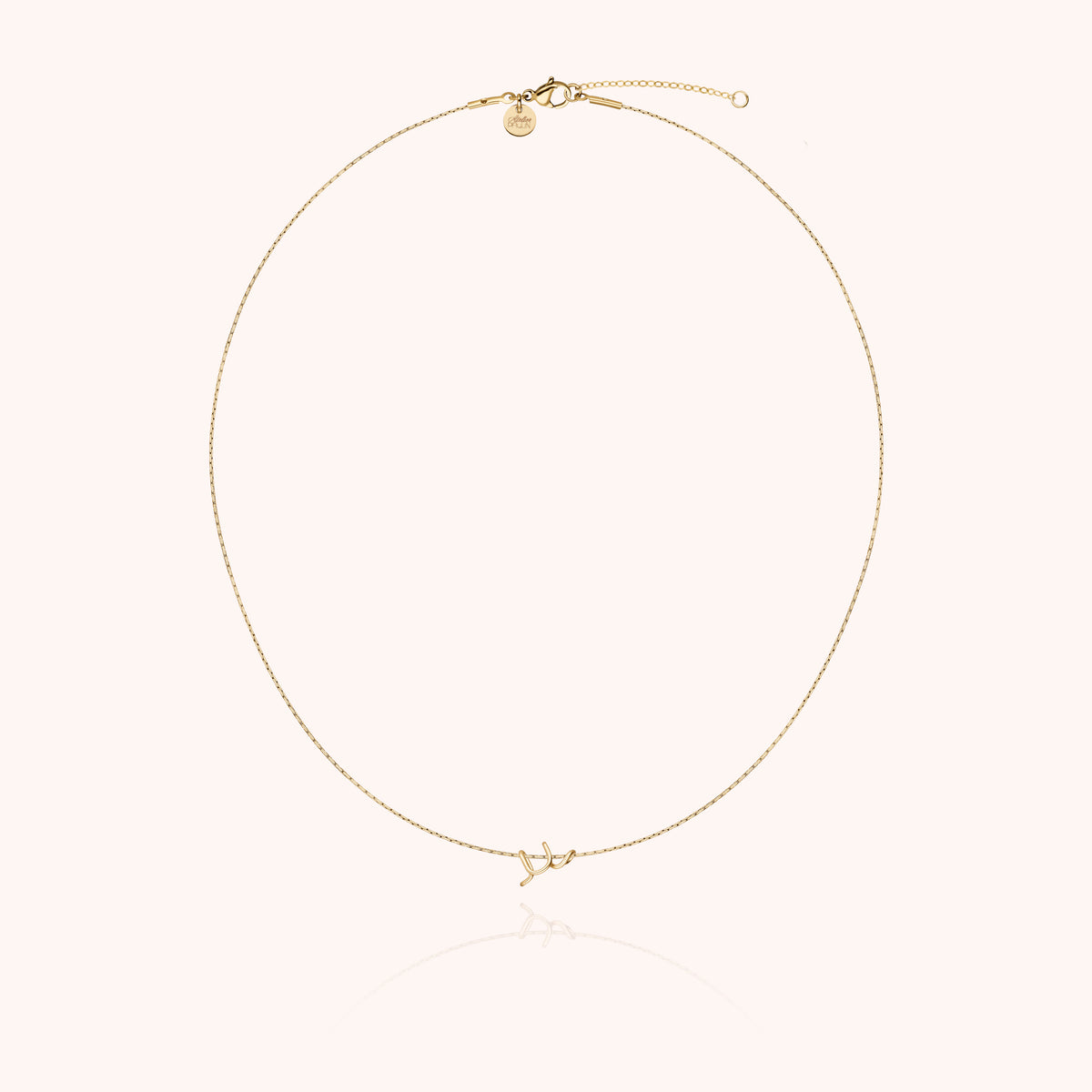 Original Initiale Necklace in 14k yellow gold-filled wire
