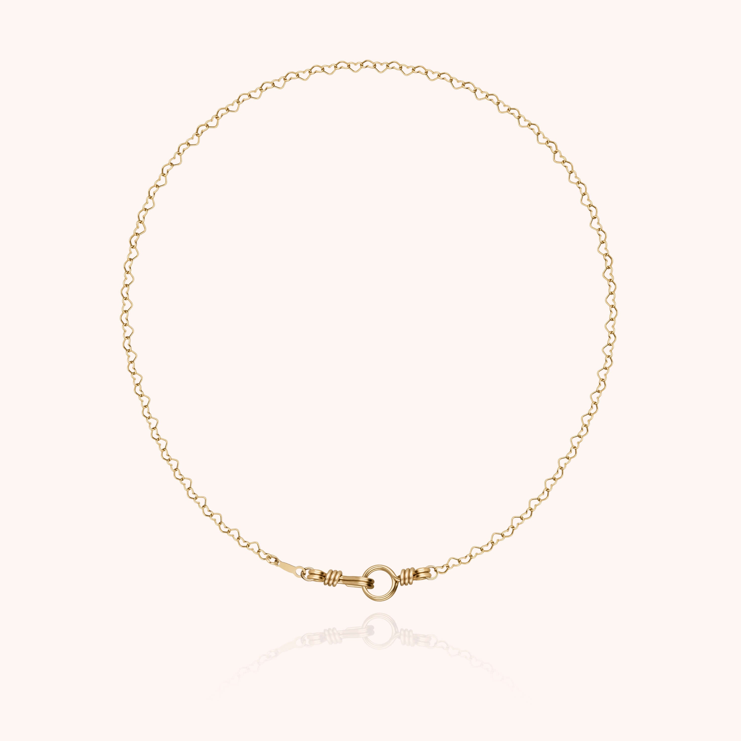 Collier Ras de Cou Cœur Attache moi — façonné à la main à Paris