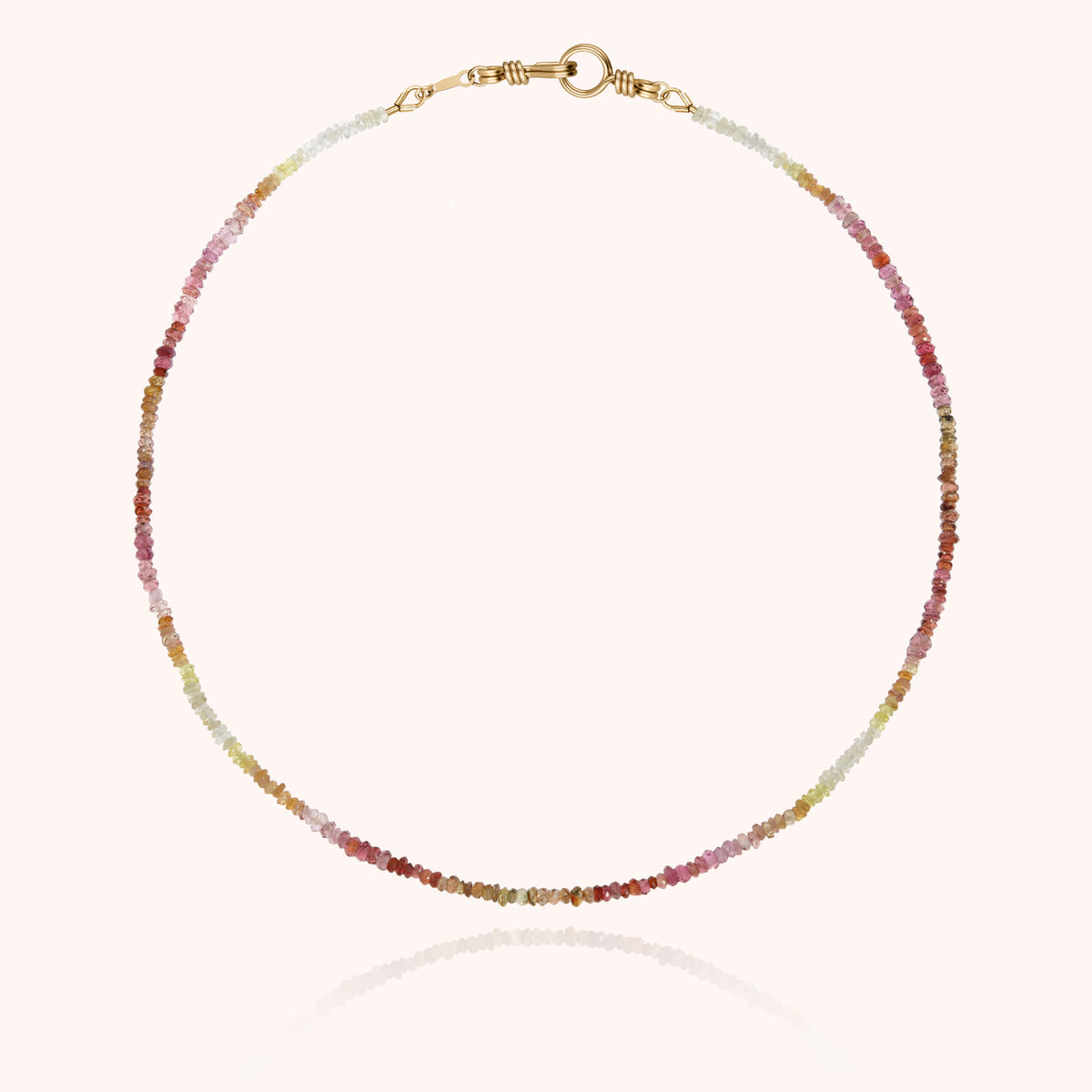 Collana Girocollo Rivière Attache moi con zaffiro fulvo