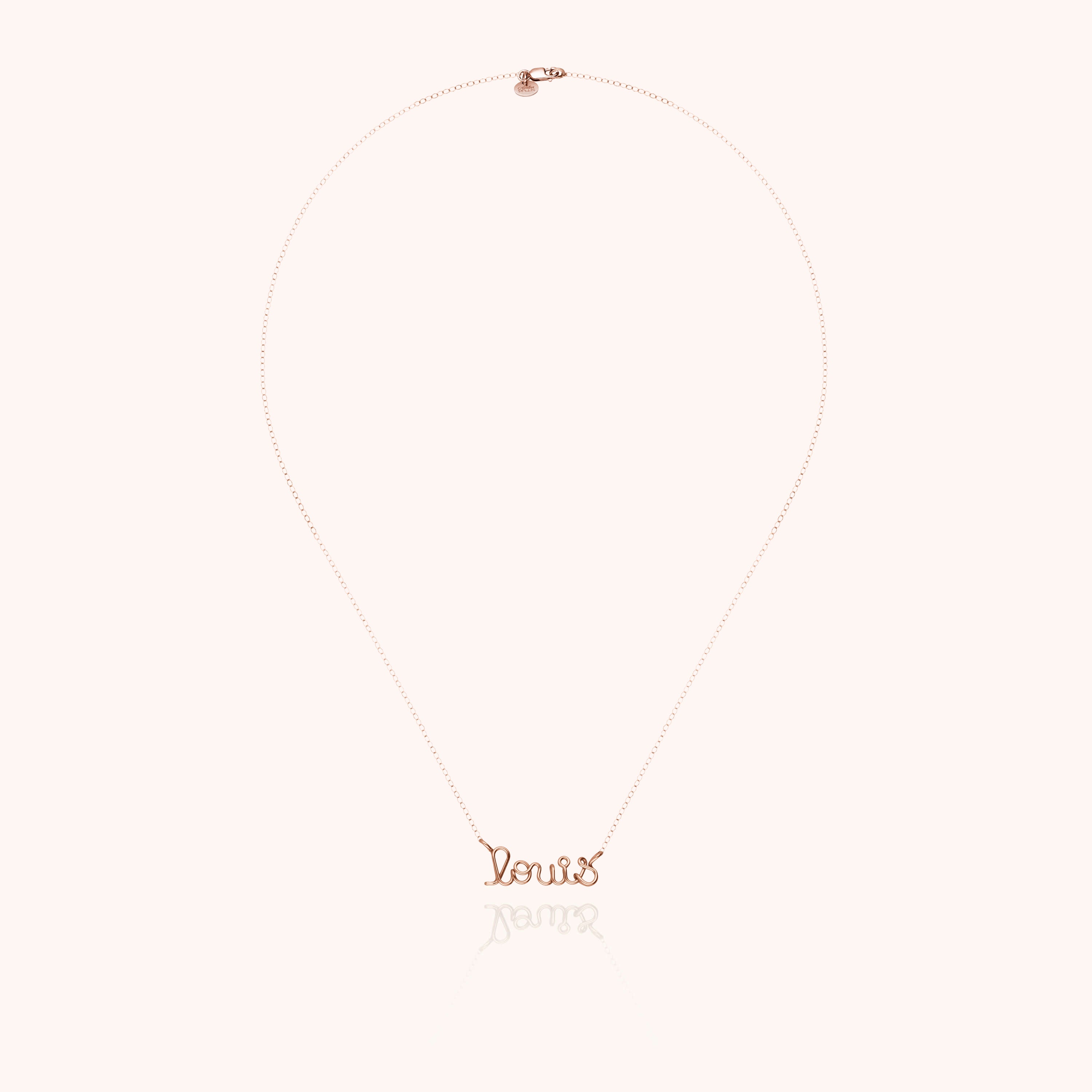 Collana Richelieu Personalizzata - oro rosa laminato