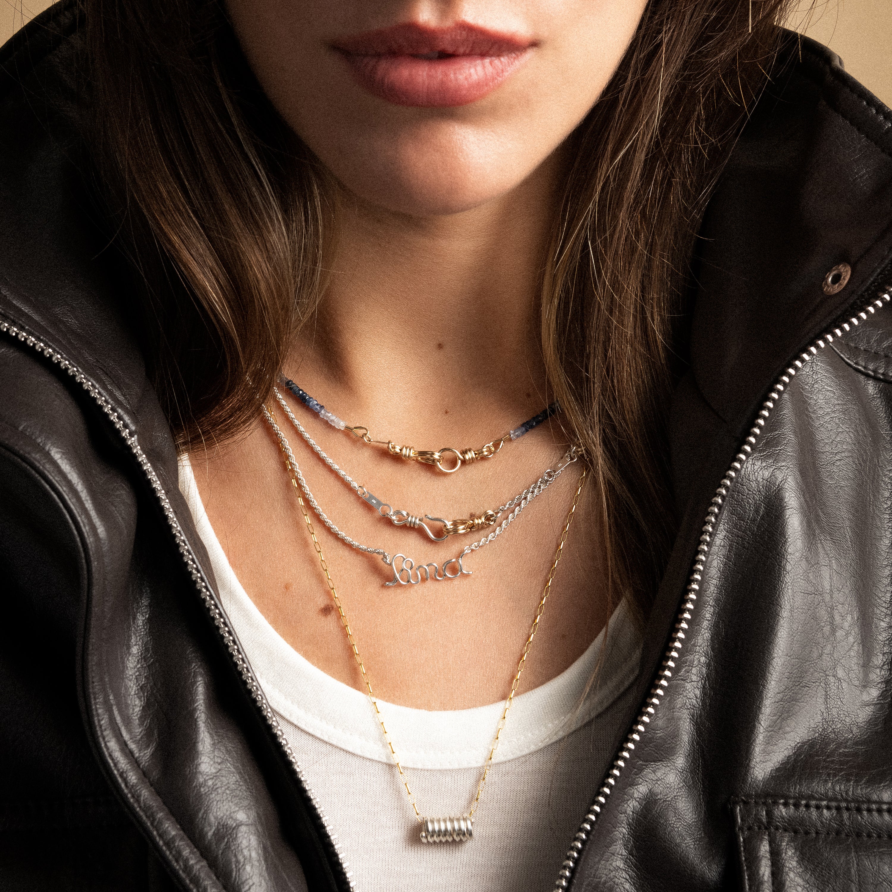 Collier Richelieu Chaîne Rope Personnalisé - argent