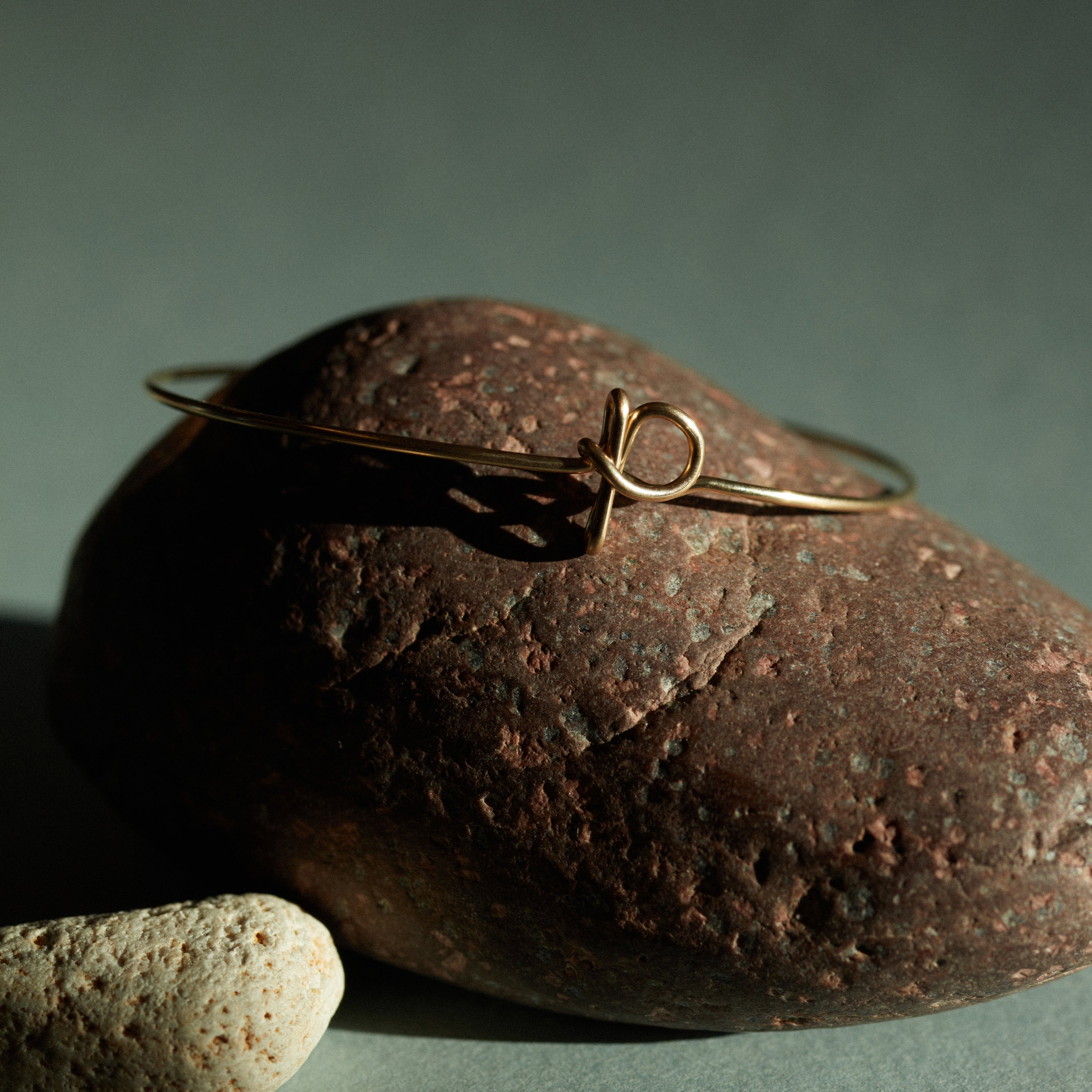 Bracelet Jonc Original Initiale - or jaune laminé