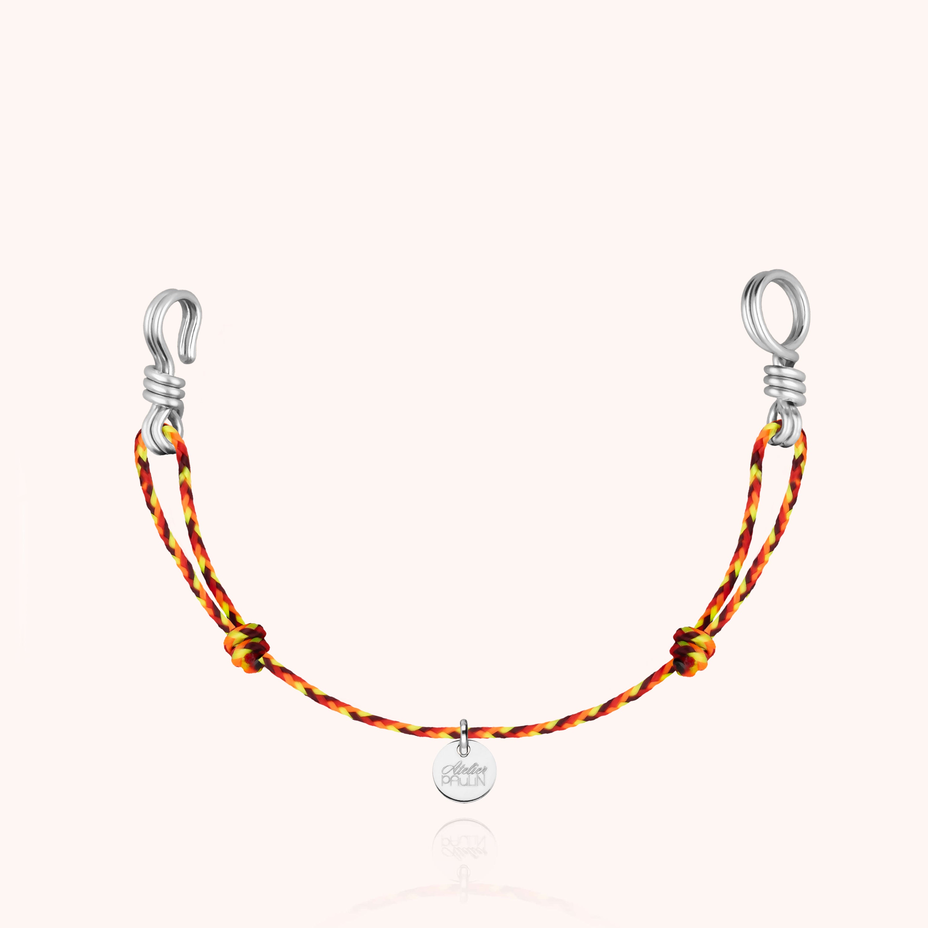 Slim Knot Mini Cord Bracelet Attache moi - silver