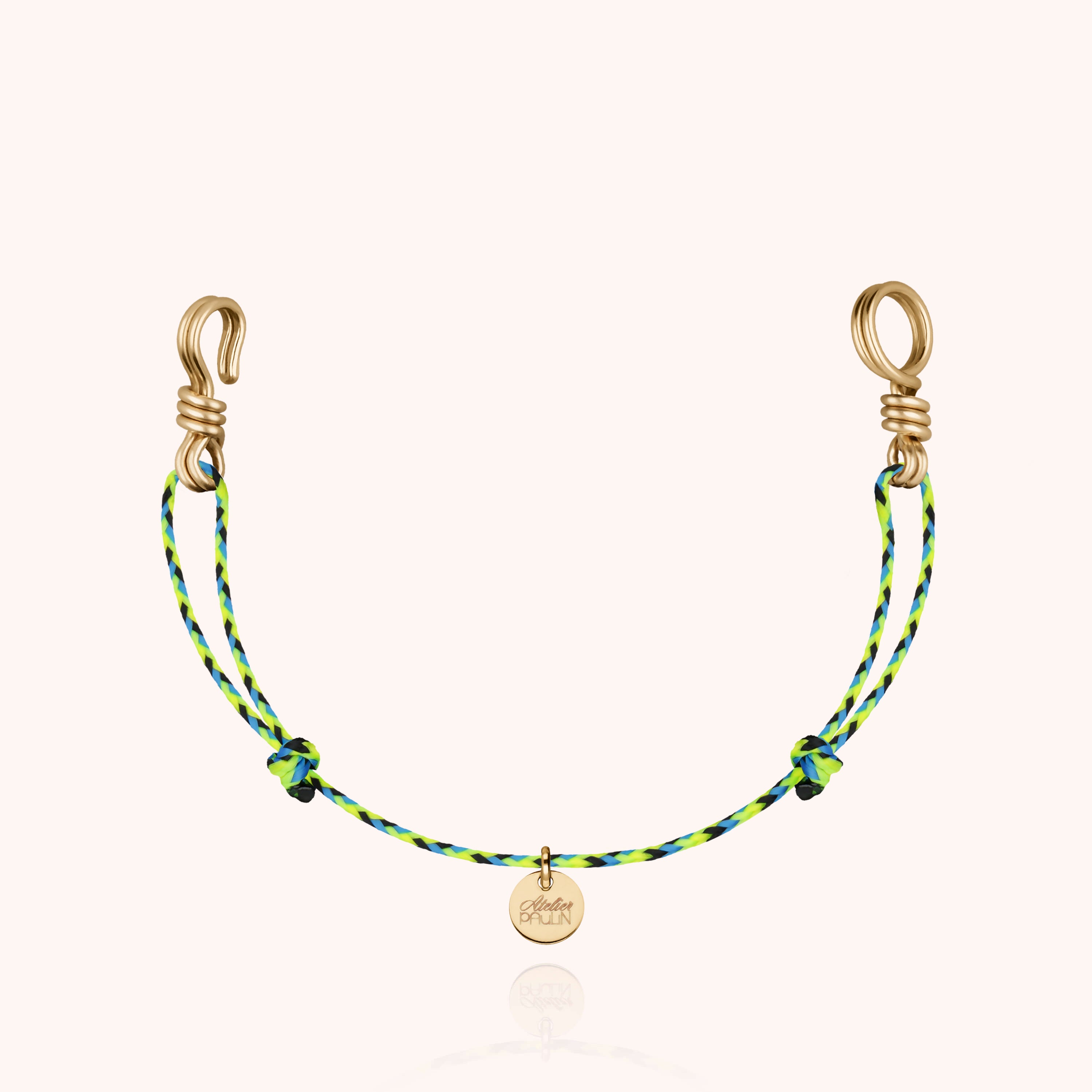 Mini Bracelet Cordon Slim Knot Attache moi - or jaune laminé