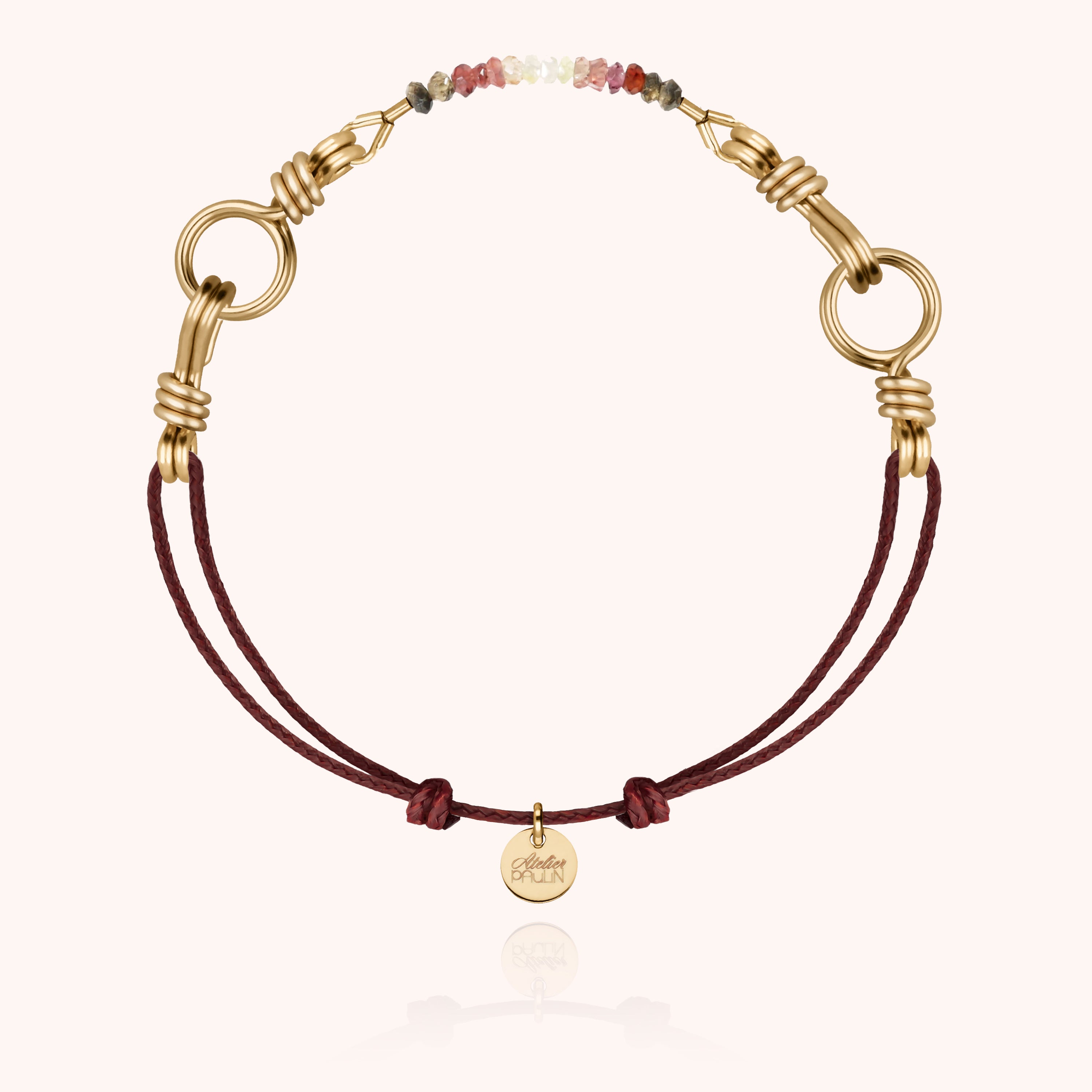 Coffret Cordon Attache moi - or jaune laminé