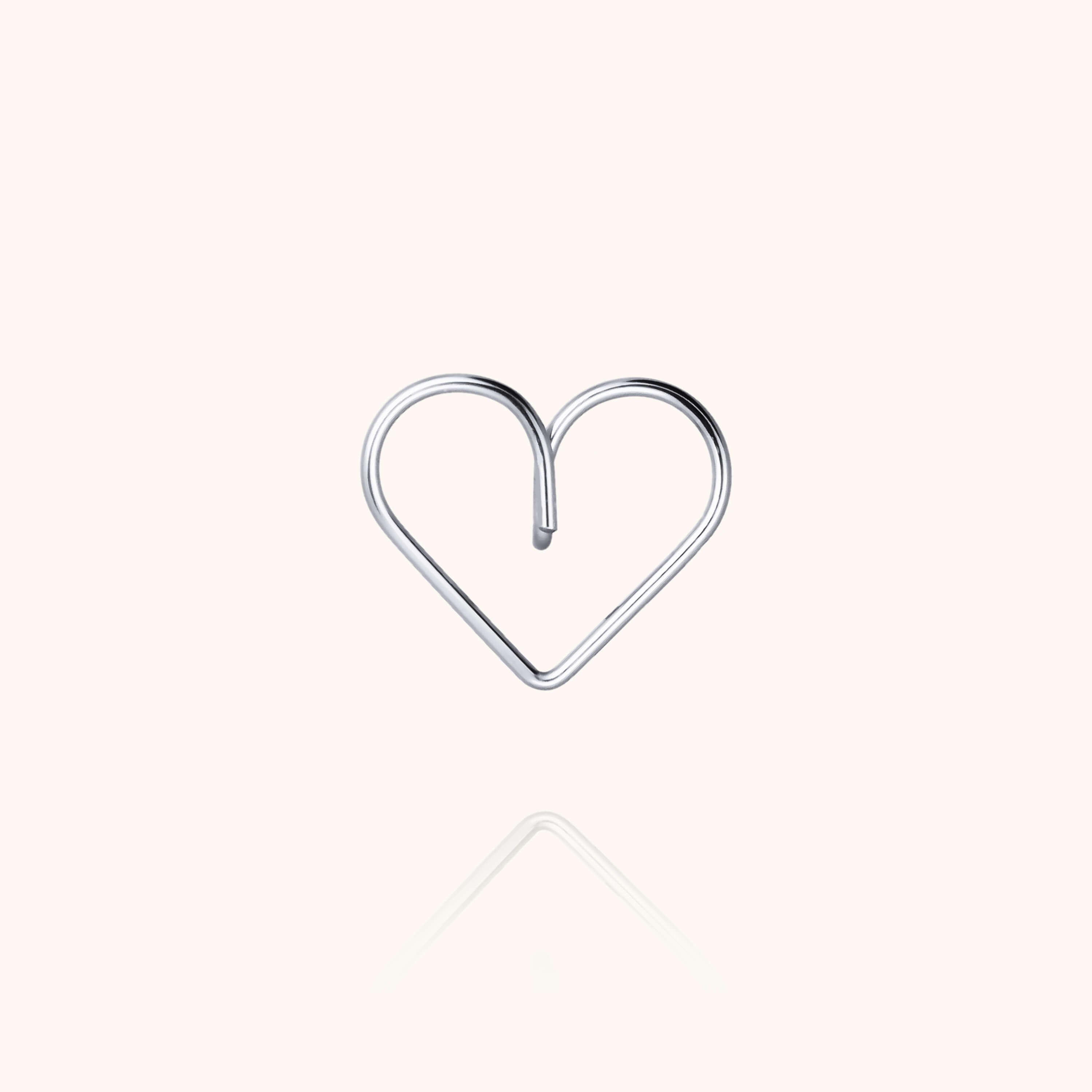 Pin's Coeur en argent sterling 925 — fabriqué à la main à Paris