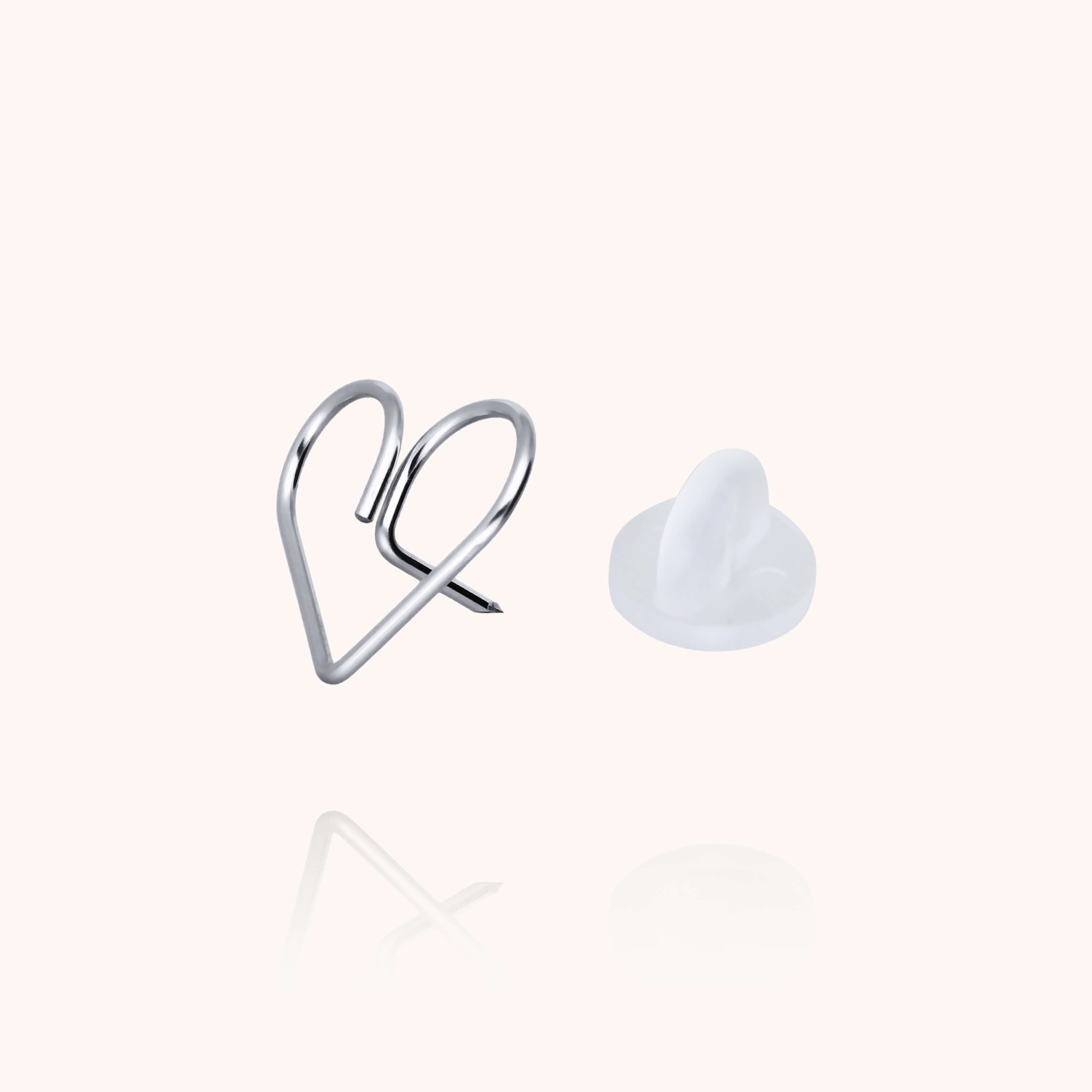 Pin's Coeur portée en broche — argent sterling 925 livraison express sécurisée