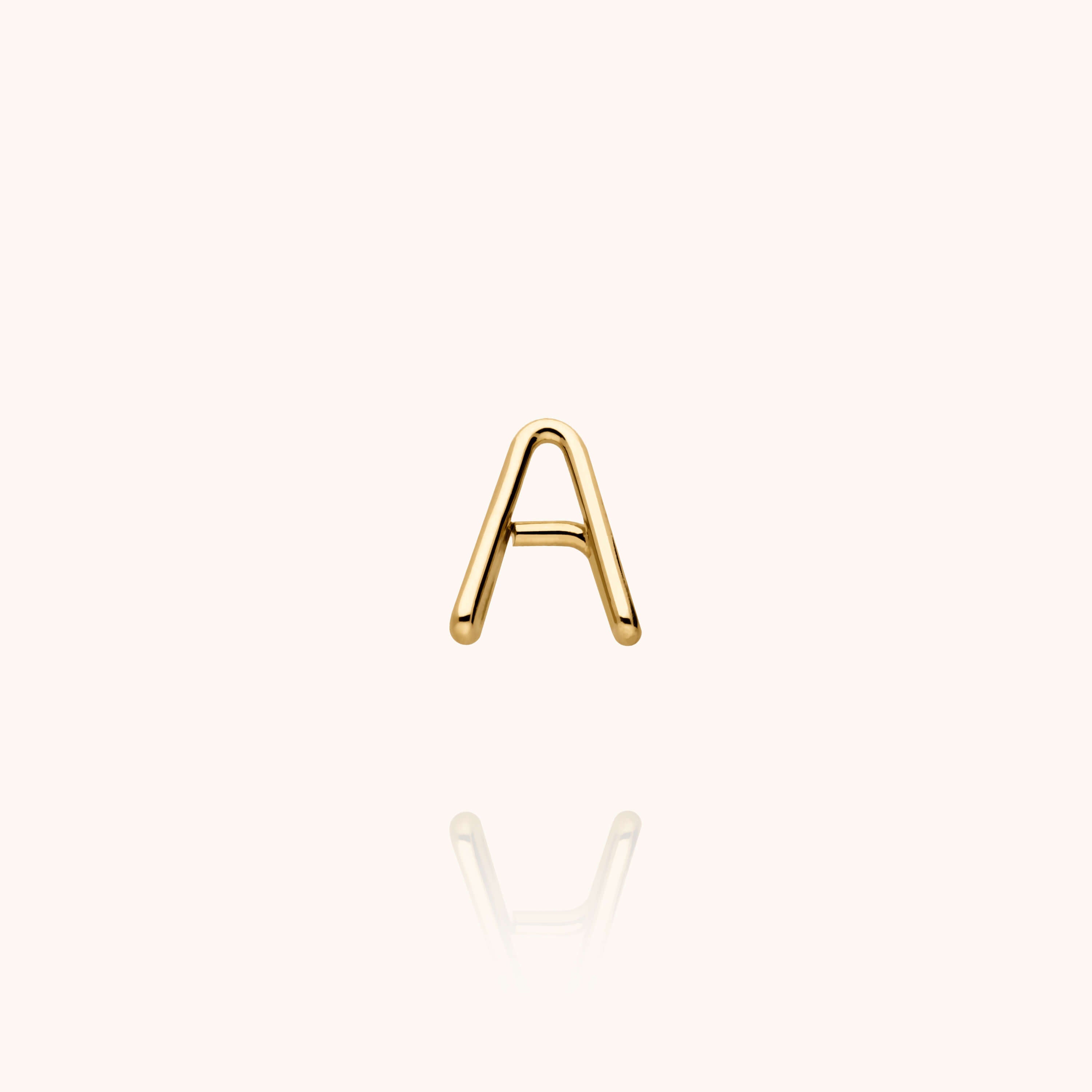 Capitale Initiale Stud - 14k yellow gold filled