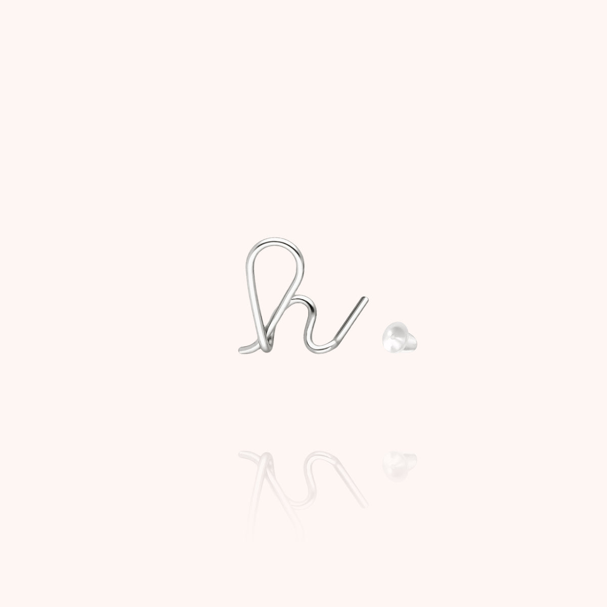 Ohrstecker Original Initiale — von Hand gefertigtes Geschenk Paris