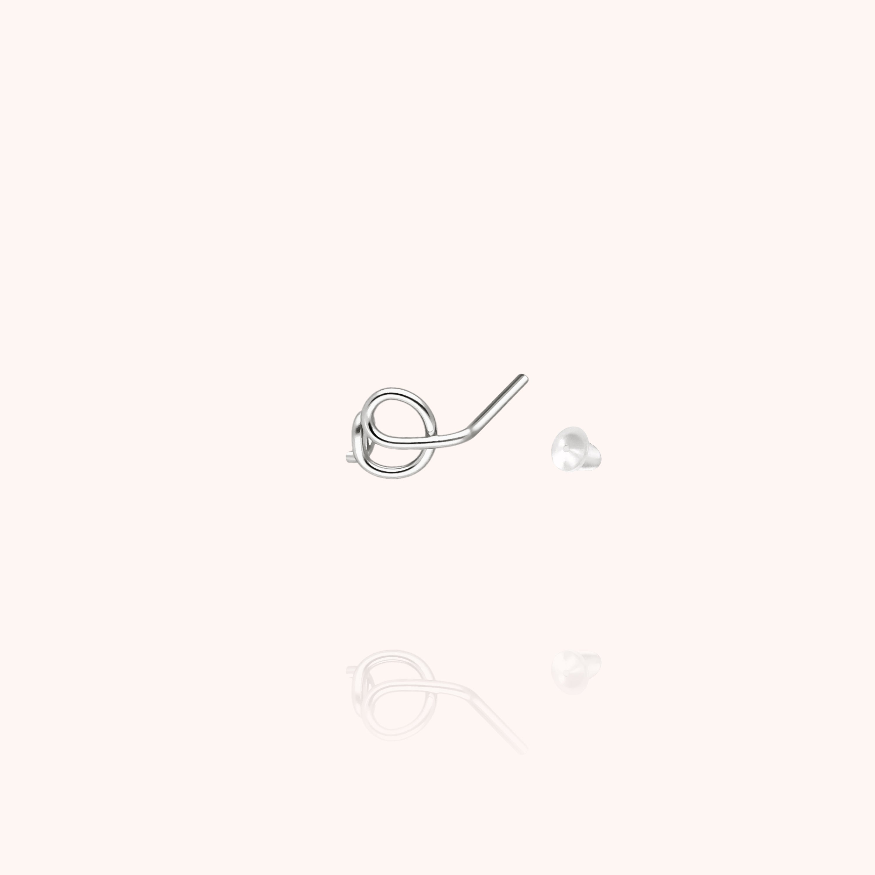 Puce d'Oreille Originale Initiale en argent sterling 925 — boucles d'oreilles personnalisable Atelier Paulin