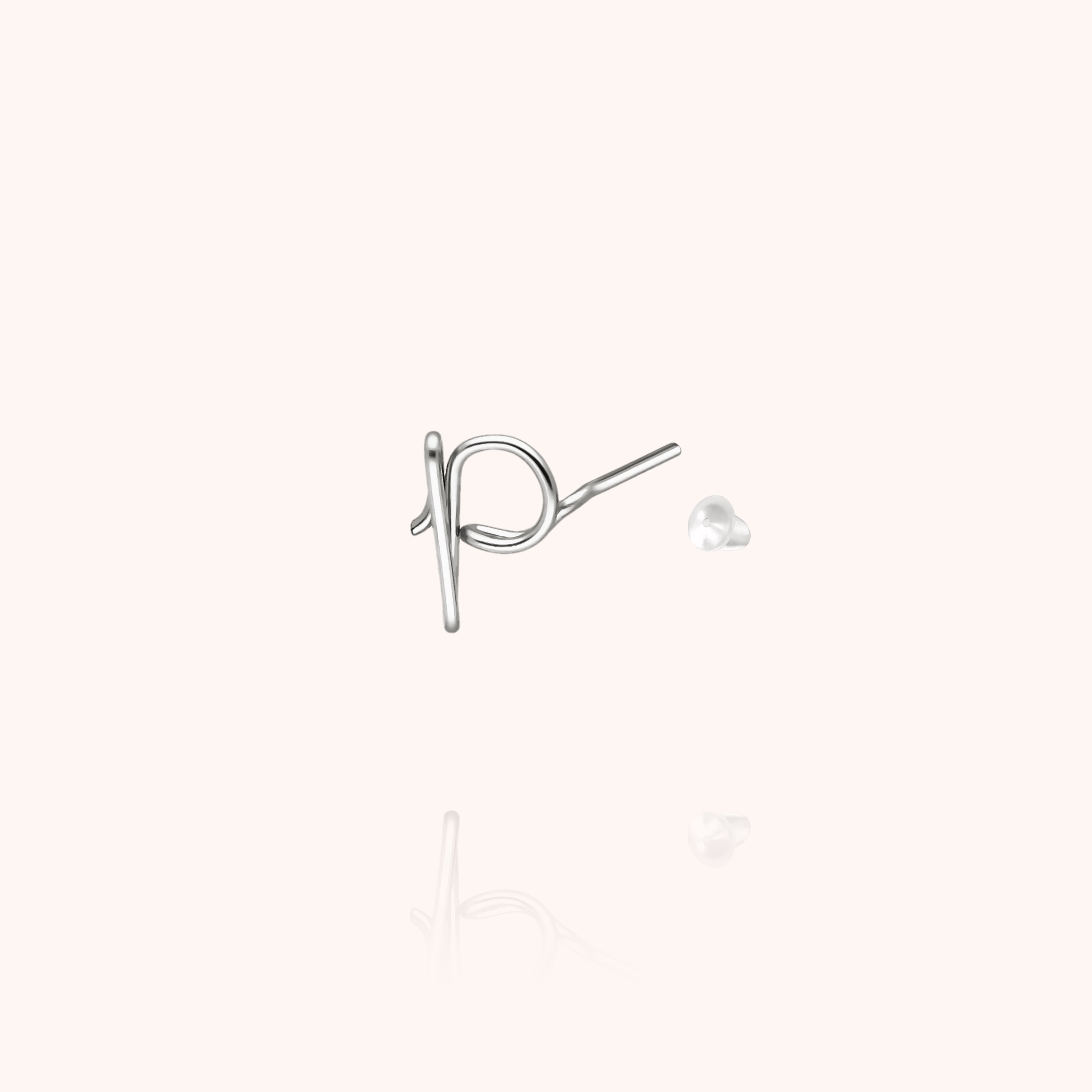 Puce d'Oreille Originale Initiale — bijou artisanal boucles d'oreilles livraison express