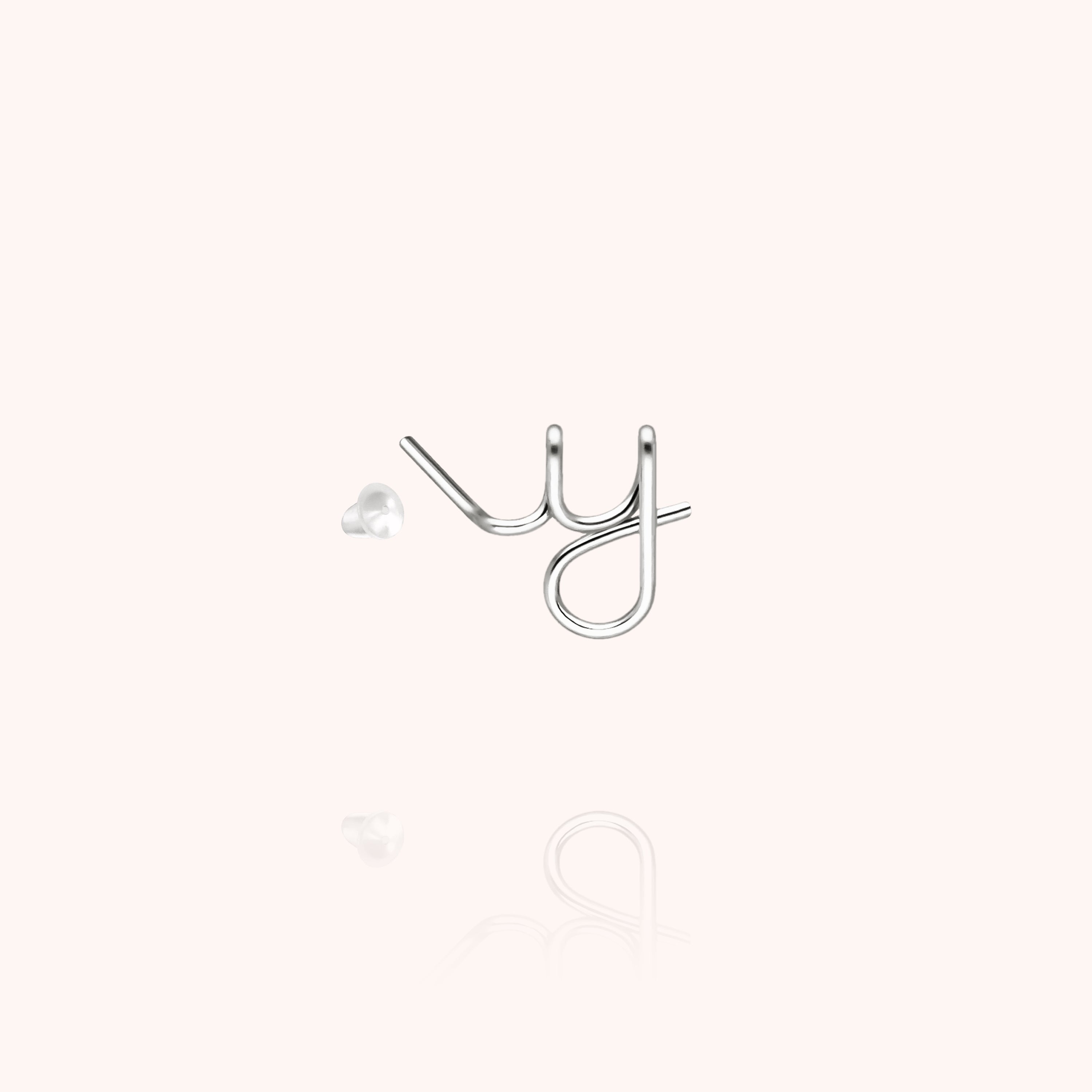 Puce d'Oreille Originale Initiale — bijou artisanal boucles d'oreilles livraison express