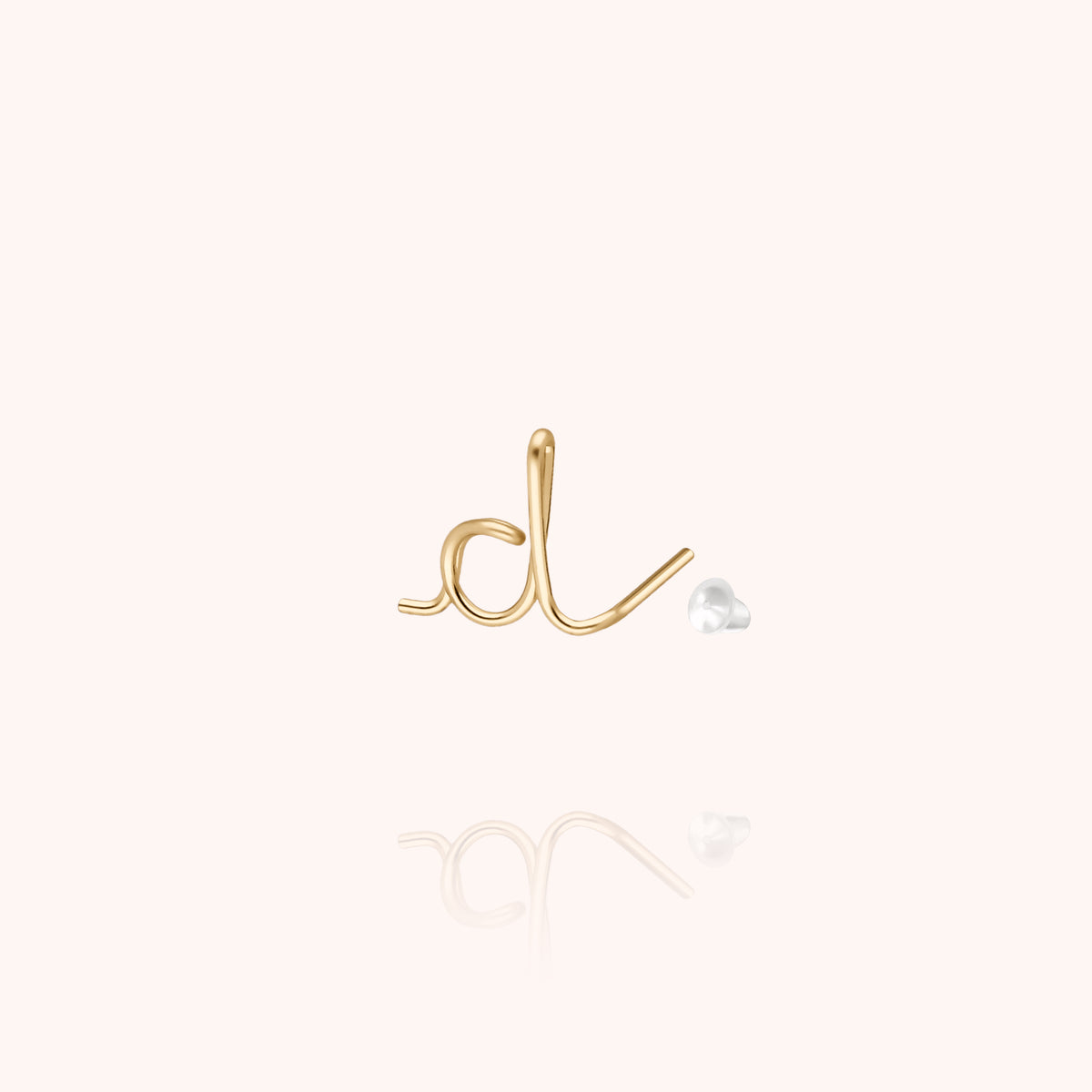 Ohrstecker Original Initiale initiale — personalisierte Schmuck-Geschenkidee