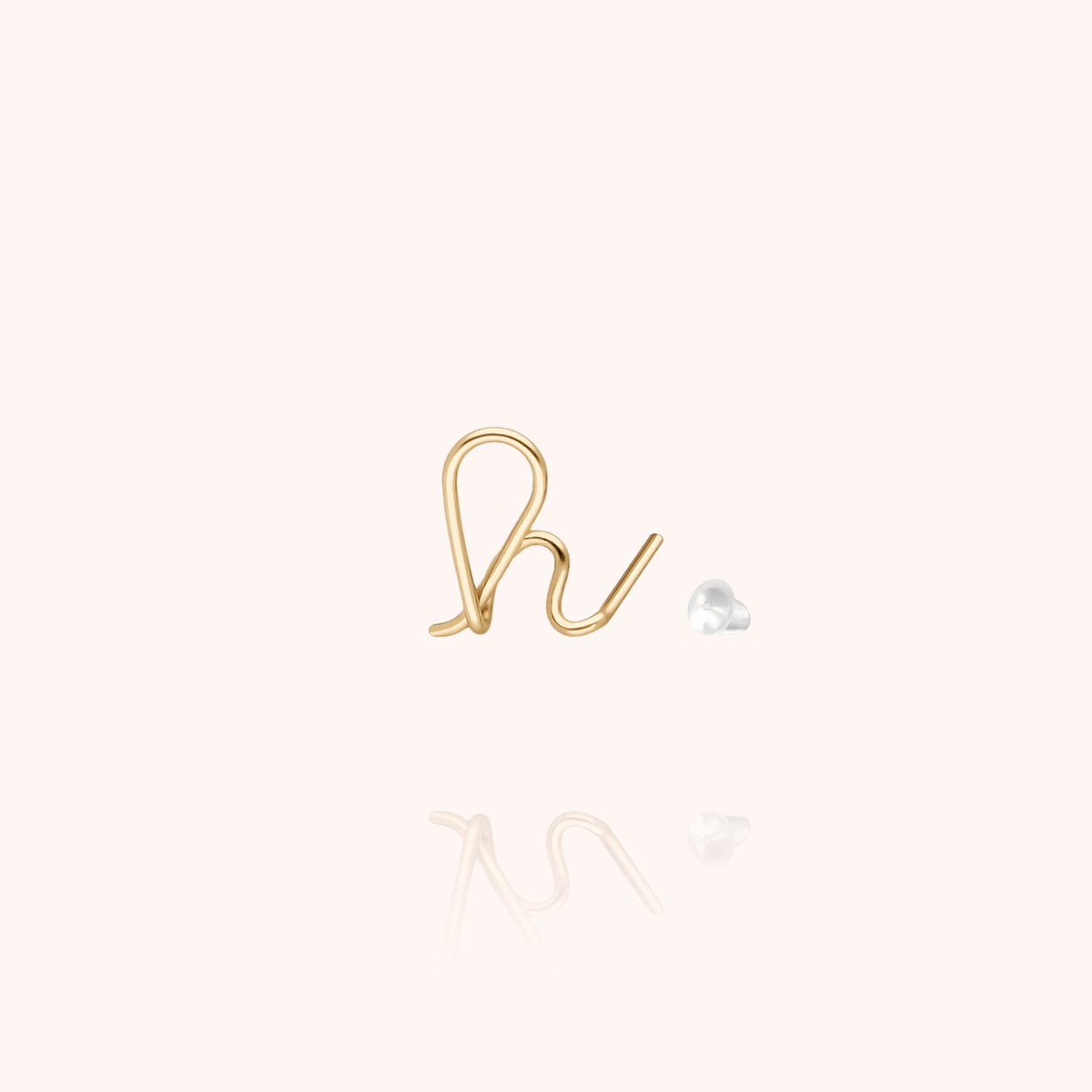 Ohrstecker Original Initiale — von Hand gefertigtes Geschenk aus Paris