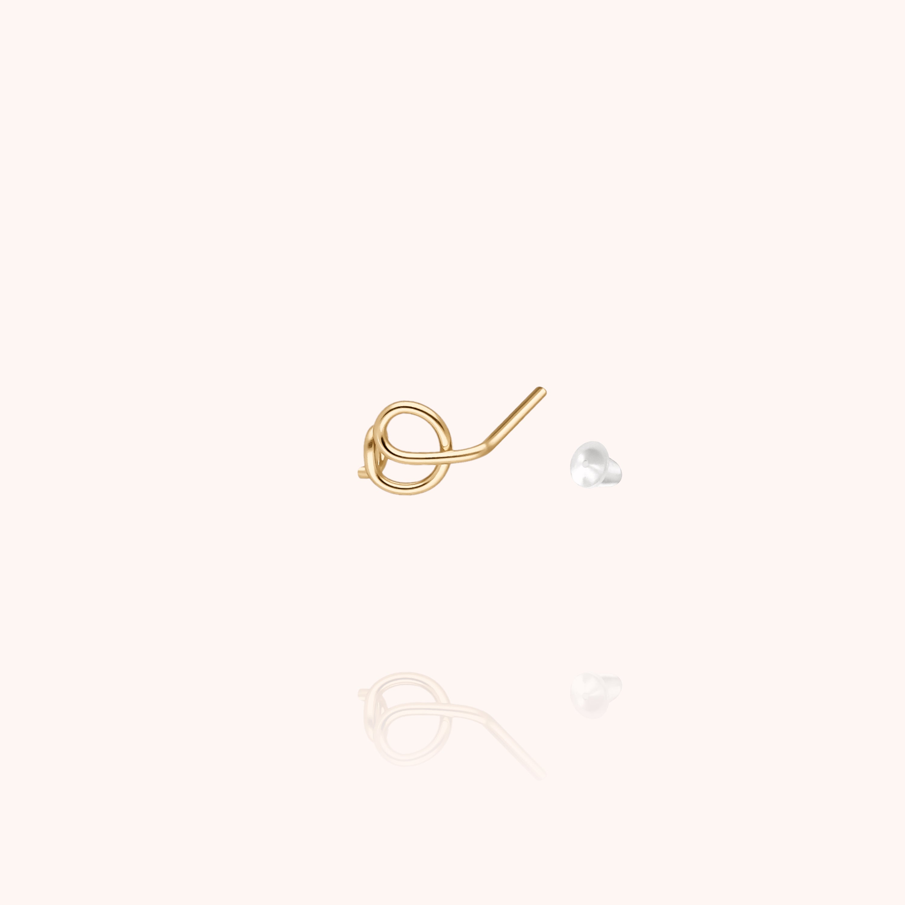 Originale Initiale Stud - 14k yellow gold filled