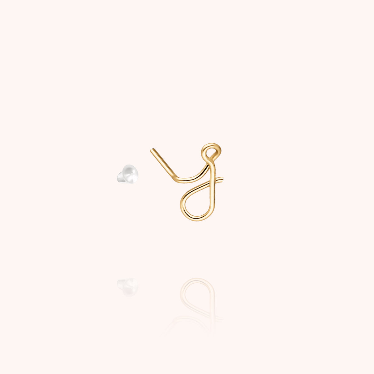 Puce d'Oreille Originale Initiale — handgefertigter Schmuck Ohrringe Expressversand