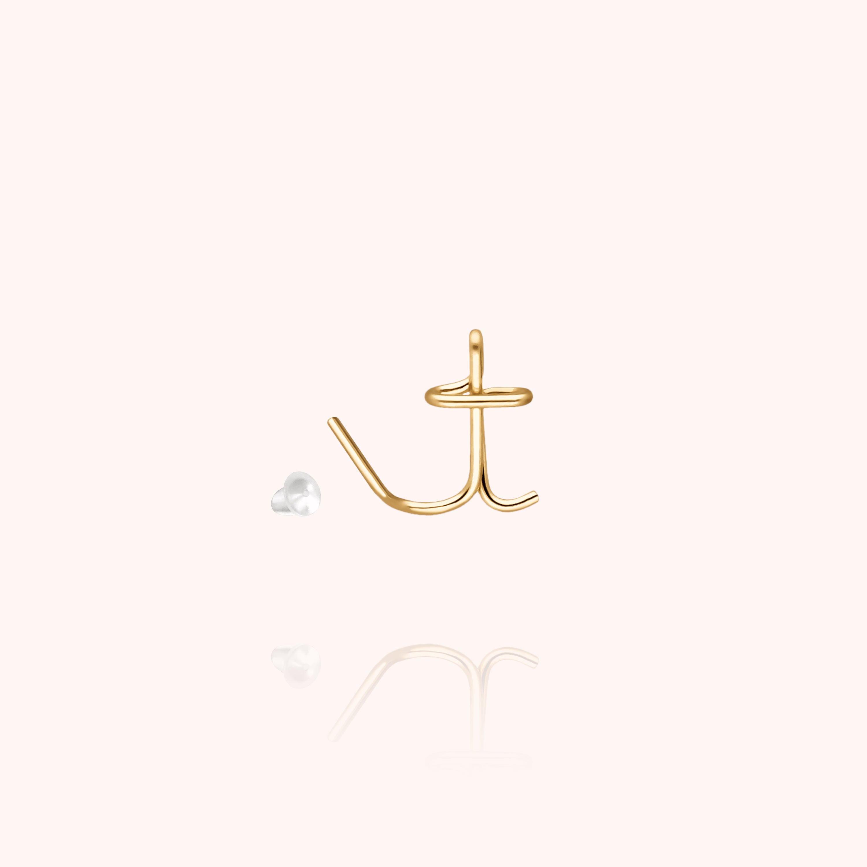 Originale Initiale Stud - 14k yellow gold filled